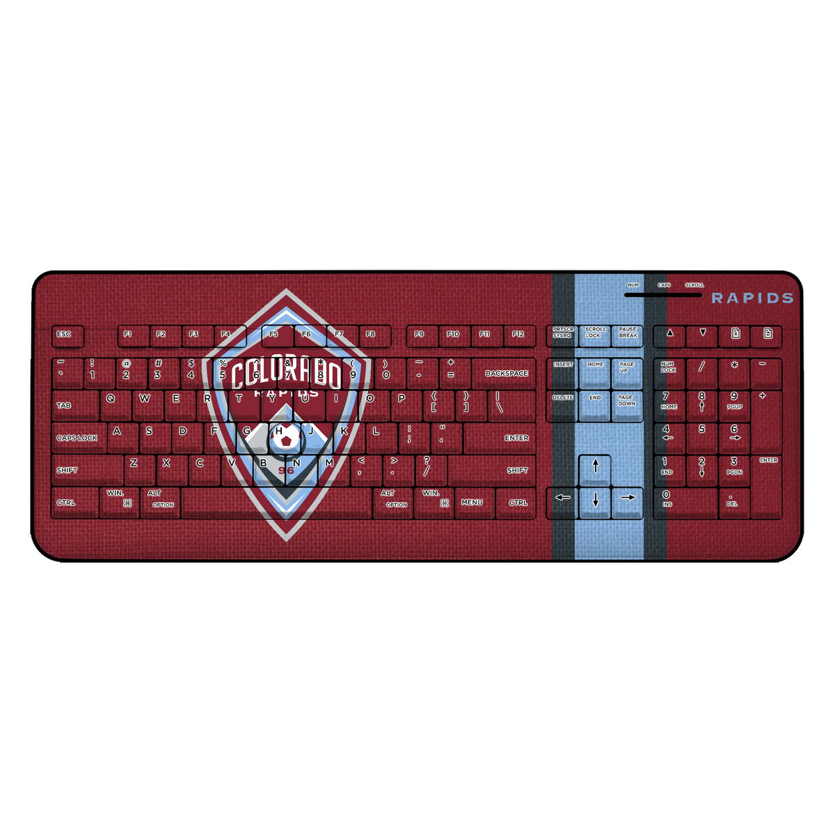 Colorado Rapids Stripe Wireless USB Keyboard