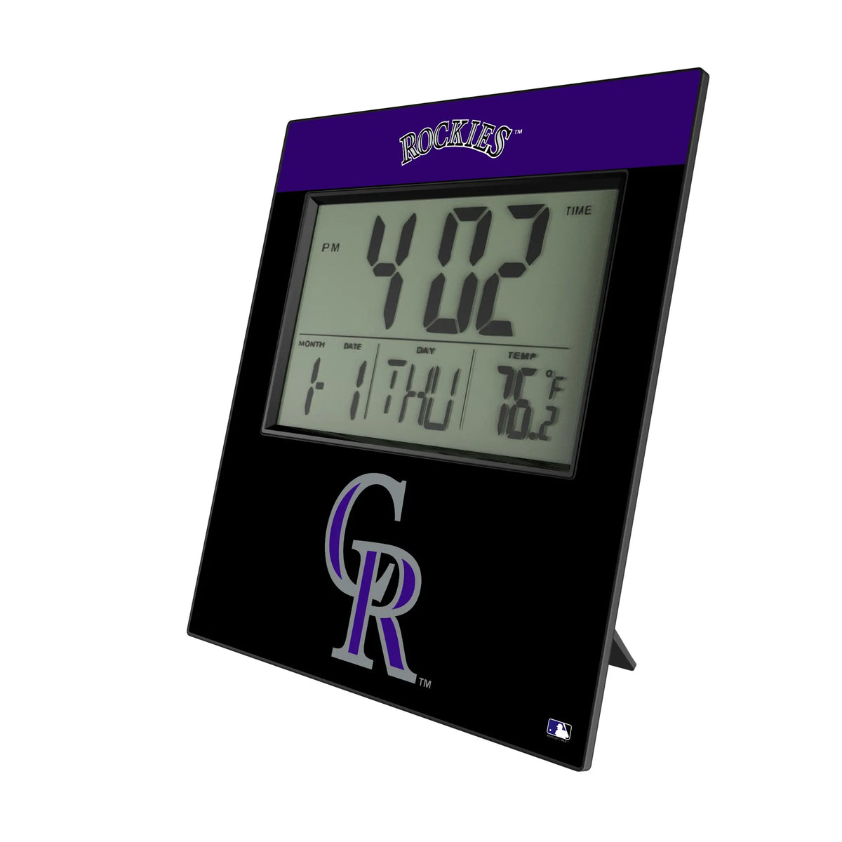 Colorado Rockies Color Block Wall Clock