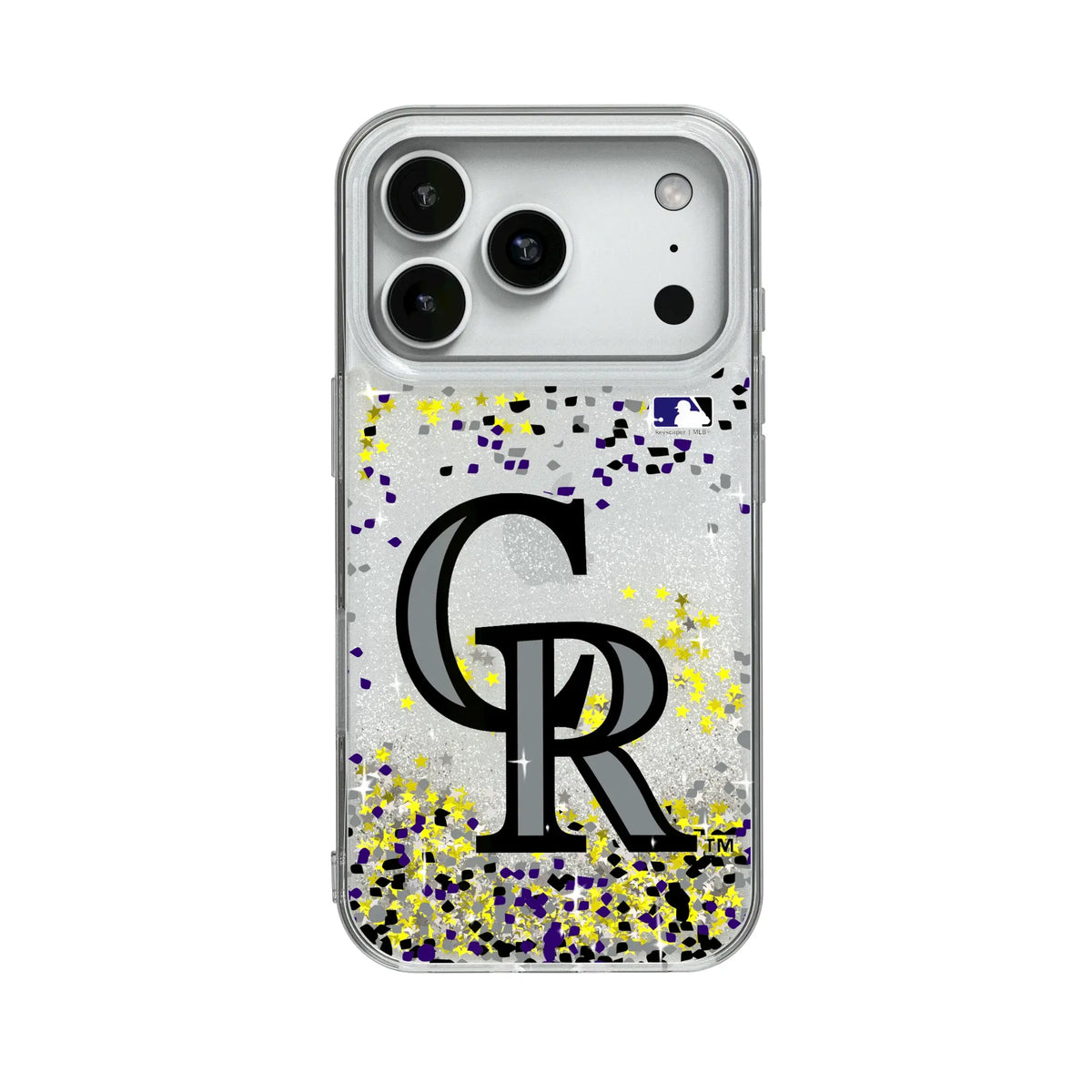 Colorado Rockies Confetti Glitter Phone Case for Apple iPhone