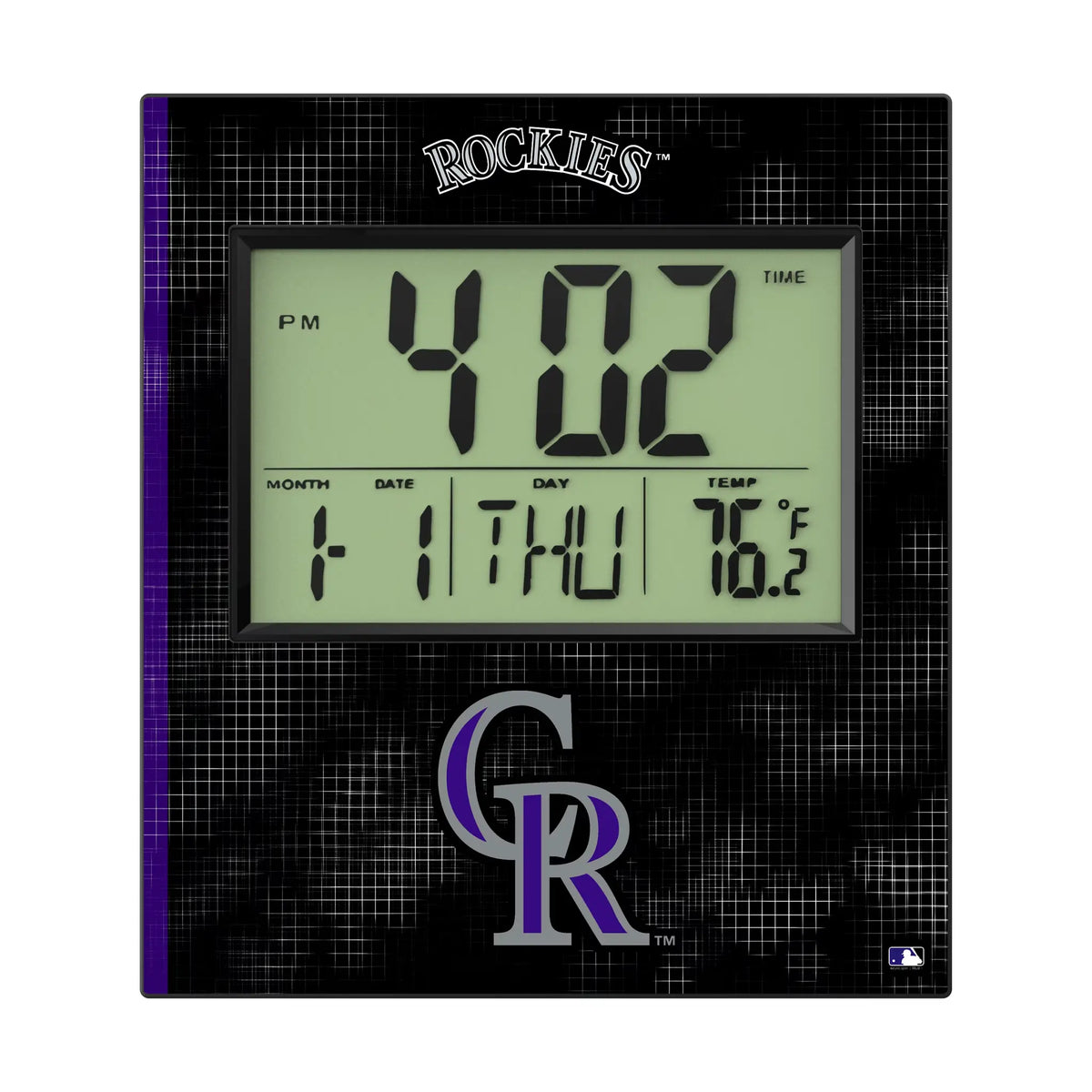 Colorado Rockies Hatch Wall Clock