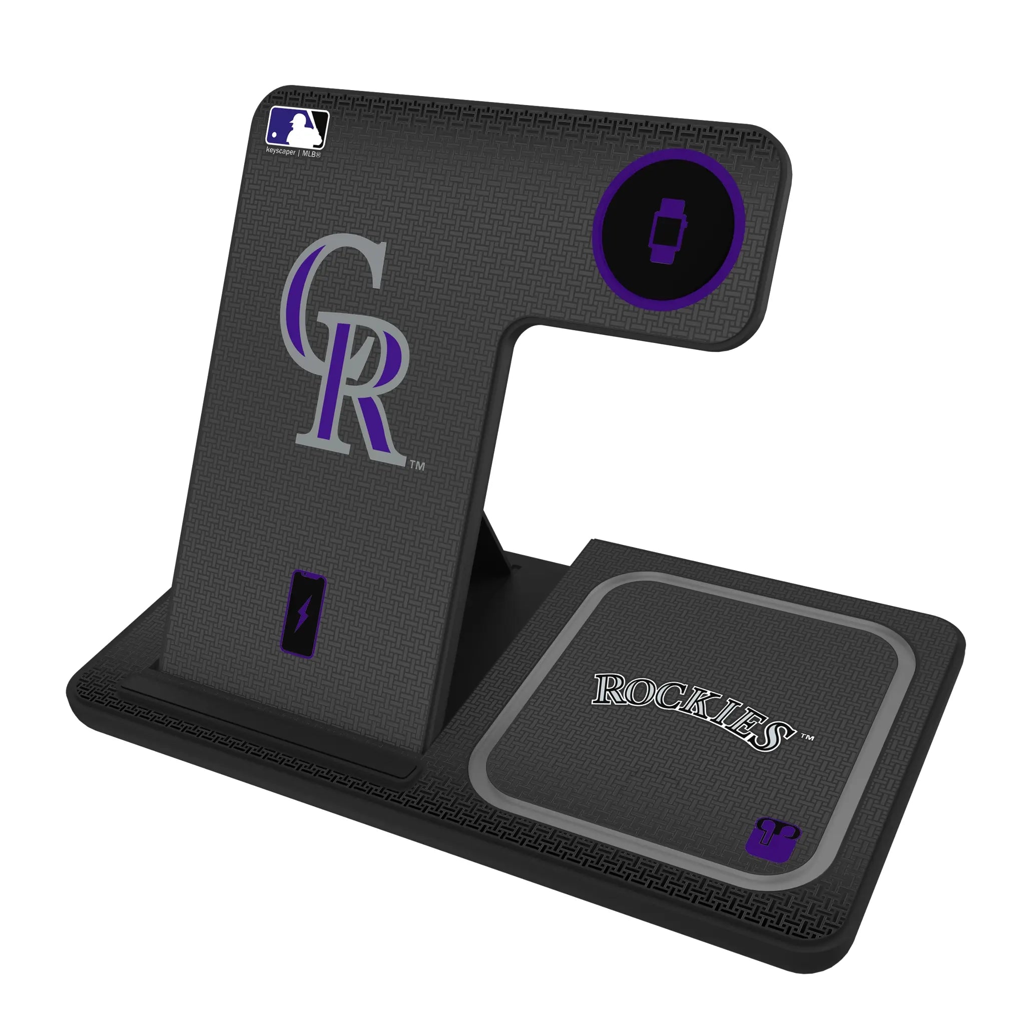 Colorado Rockies Linen 3 in 1 Charging Station