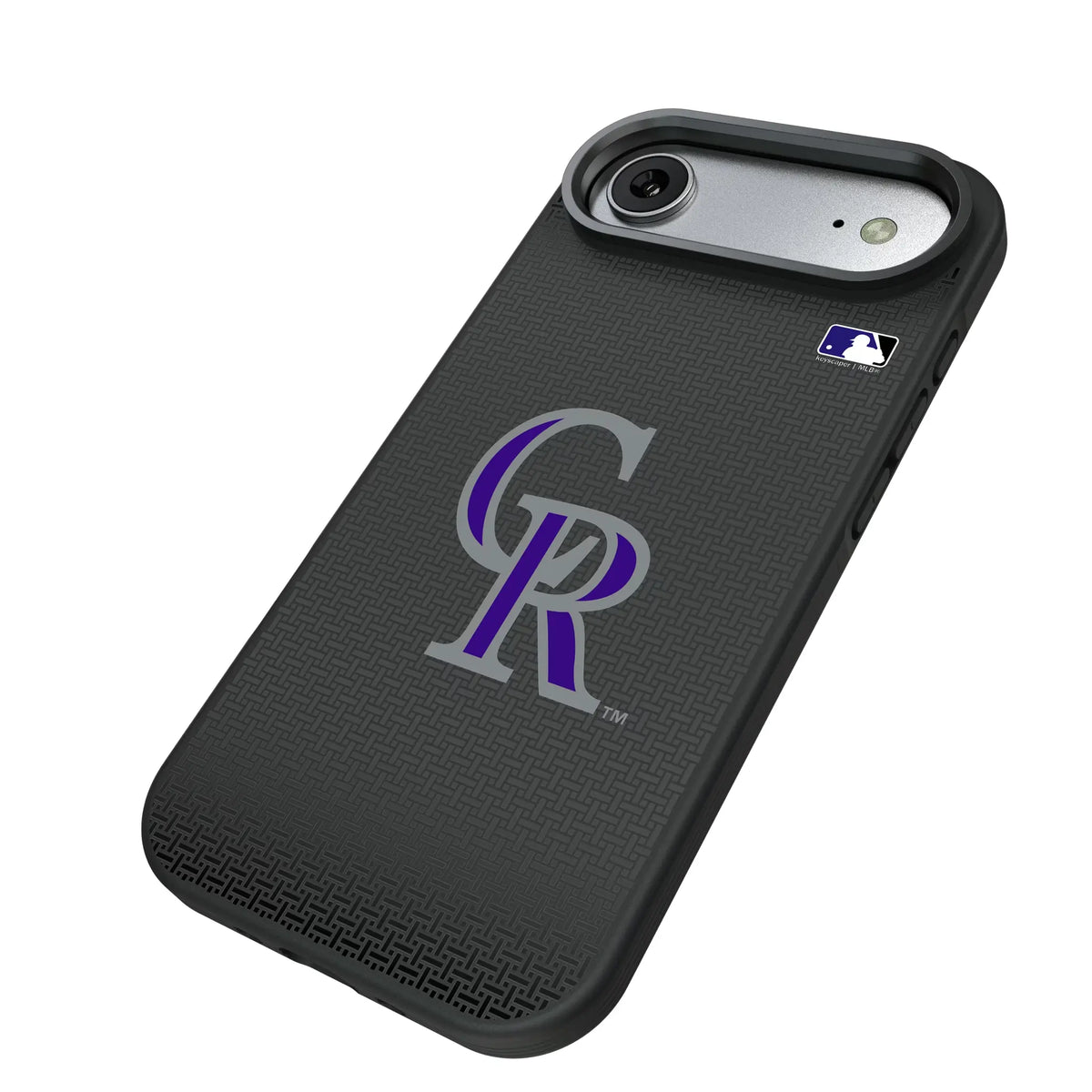 Colorado Rockies Linen iPhone Bump Phone Case for Apple iPhone - Isometric View#Device_iPhone Air