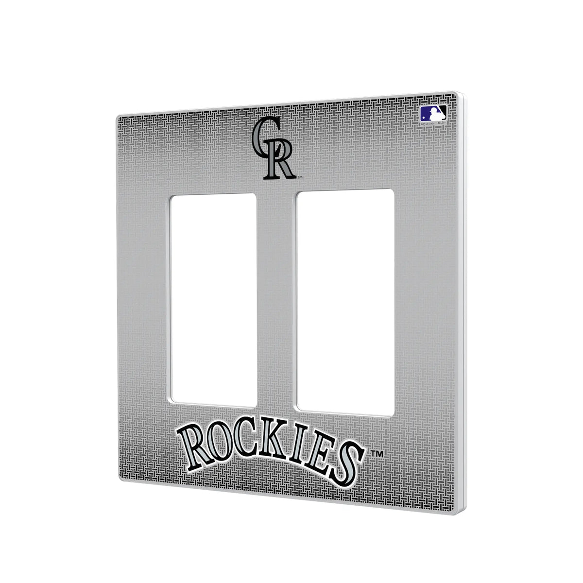 Colorado Rockies Linen Hidden-Screw Light Switch Plate#Style_Double Rocker