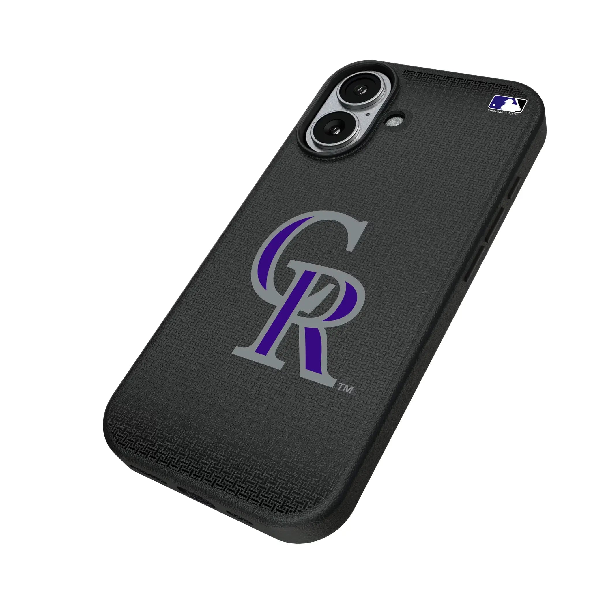 Colorado Rockies Linen iPhone MagSafe Compatible Phone Case for Apple iPhone - Isometric View#Device_iPhone 17
