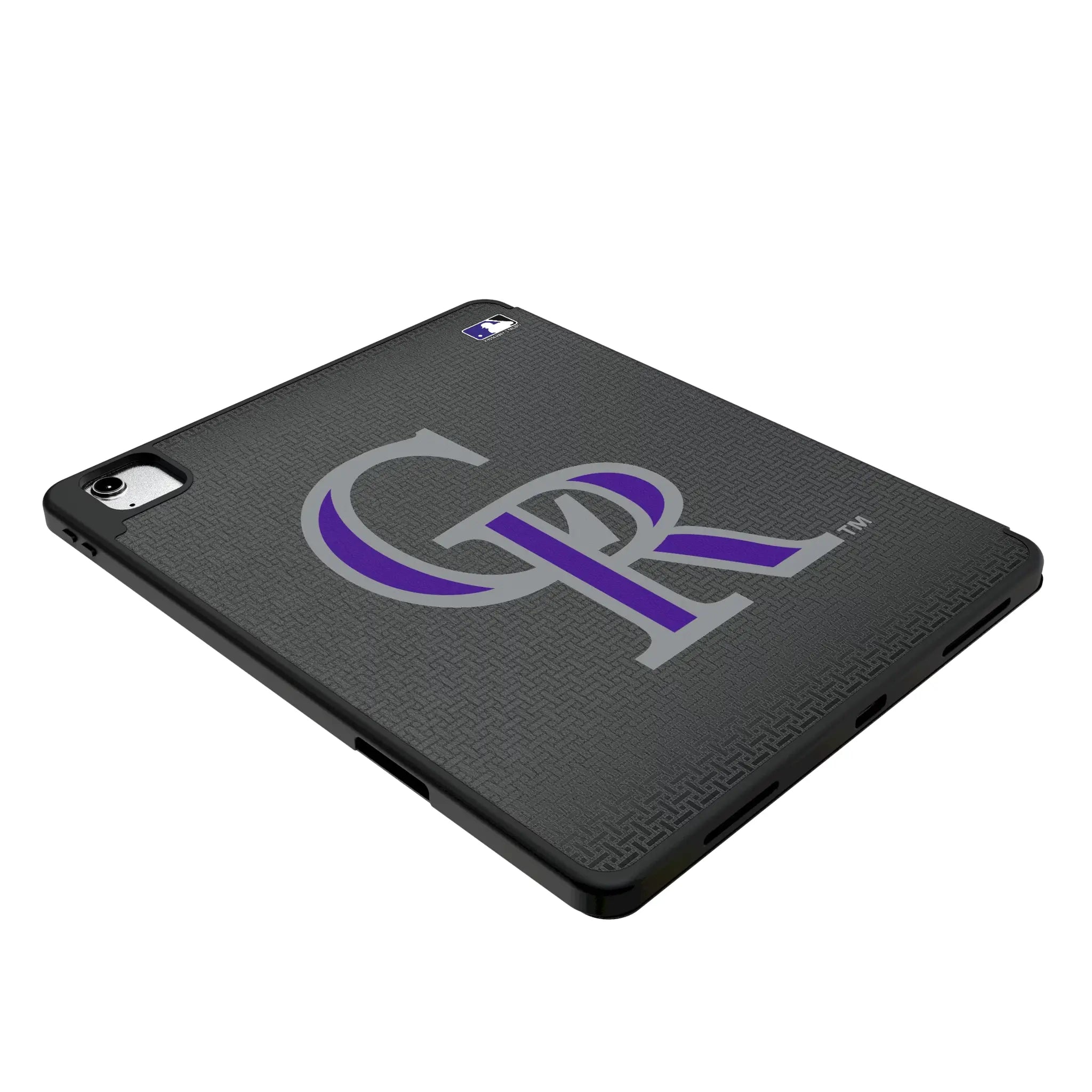 Colorado Rockies Linen iPad Tablet Case for Apple iPad - Isometric View