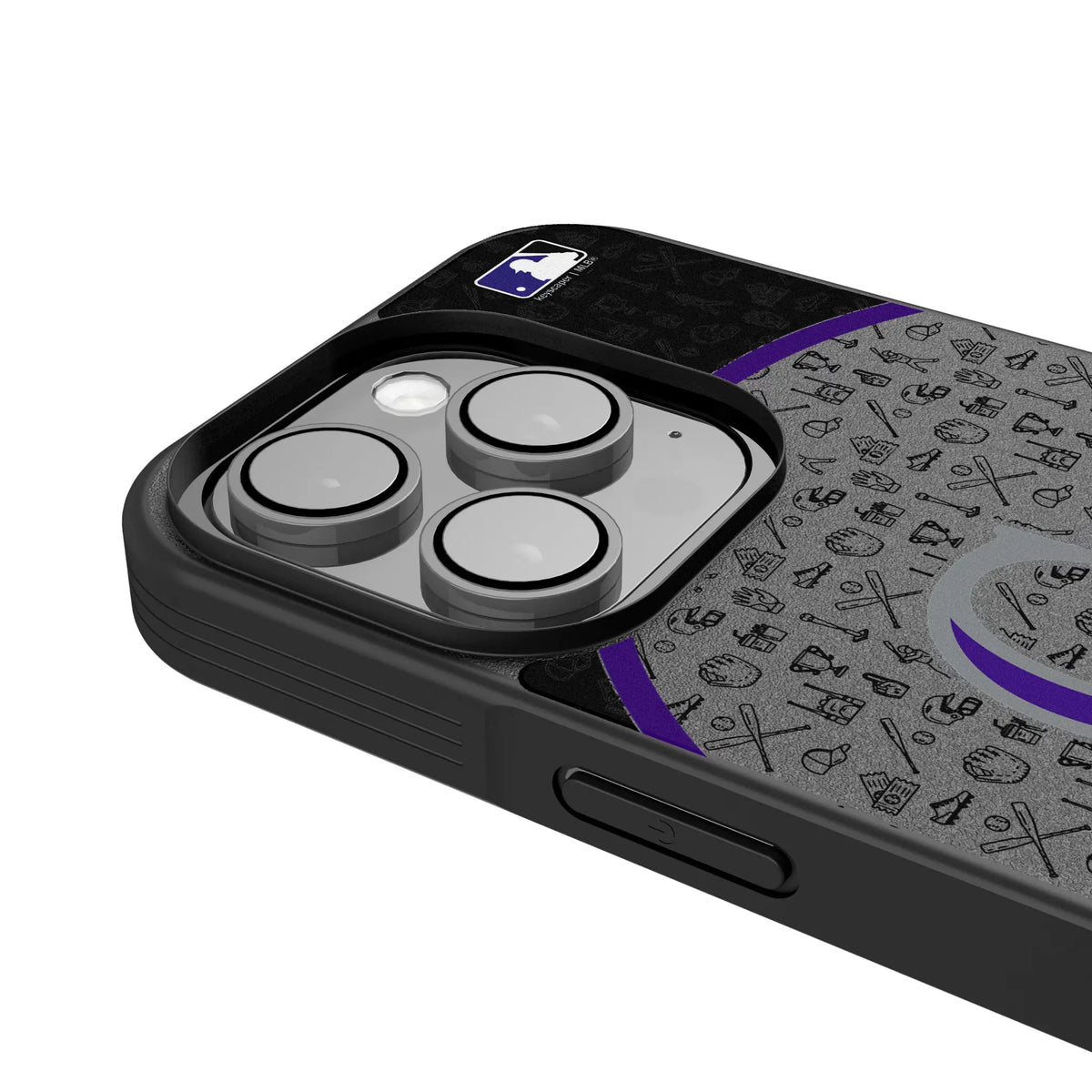 Colorado Rockies Personalized Circle iPhone Bump Phone Case for Apple iPhone - Detail