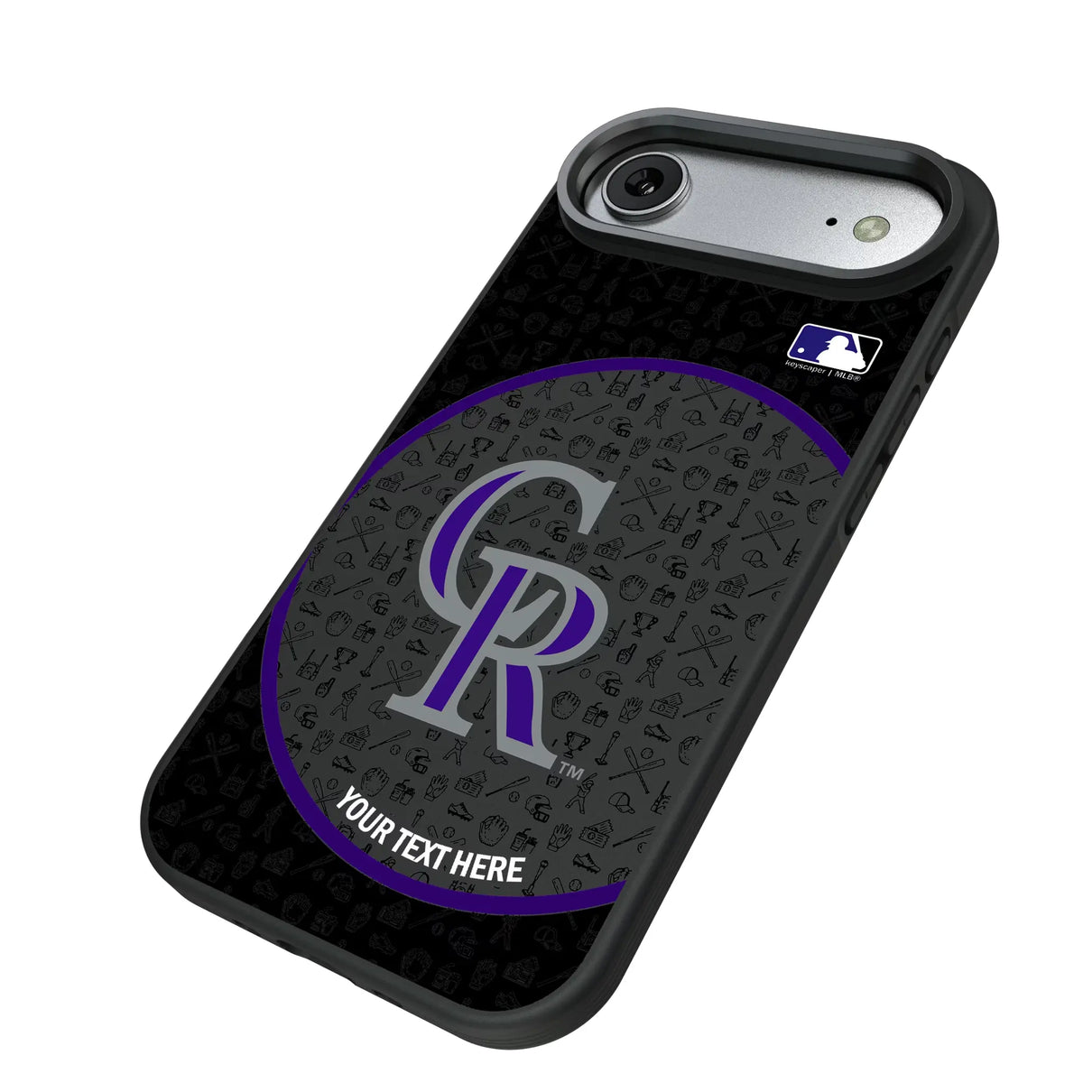 Colorado Rockies Personalized Circle iPhone Bump Phone Case for Apple iPhone - Isometric View#Device_iPhone Air