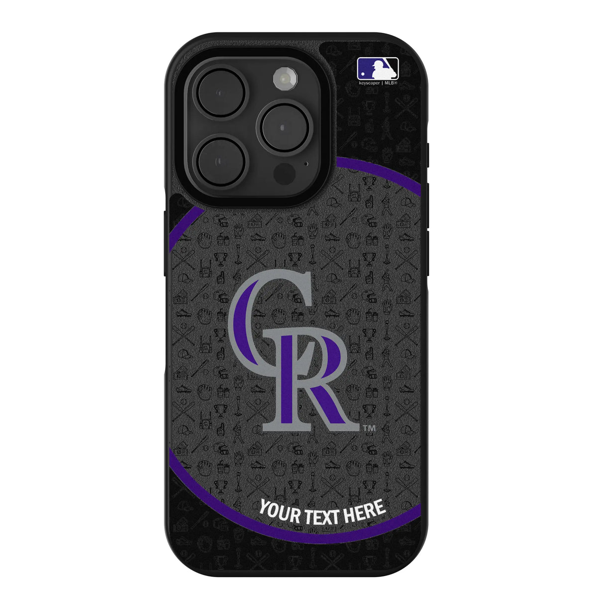 Colorado Rockies Personalized Circle iPhone Bump Phone Case for Apple iPhone