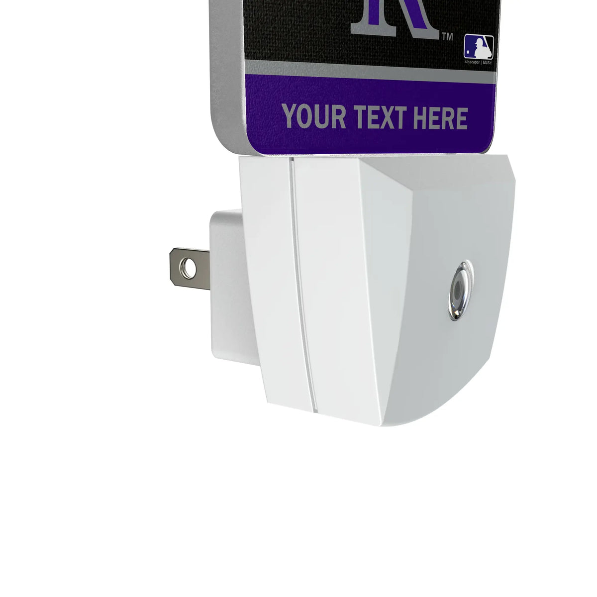 Colorado Rockies Personalized Endzone Solid Night Light 2-Pack - Detail