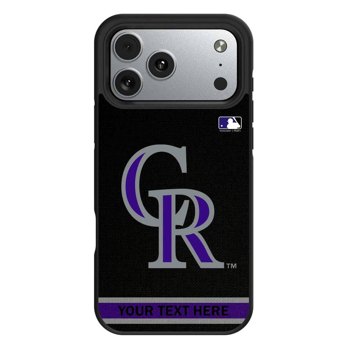 Colorado Rockies Personalized Stripe iPhone Bump Phone Case for Apple iPhone#Device_iPhone 17 Pro Max