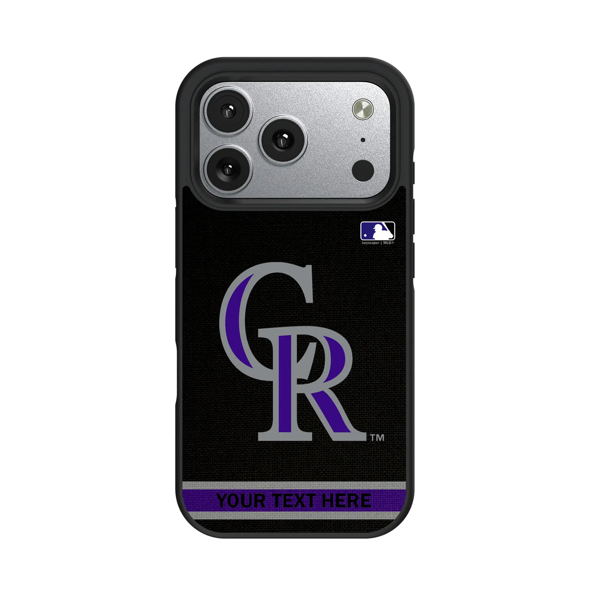 Colorado Rockies Personalized Stripe iPhone Bump Phone Case for Apple iPhone#Device_iPhone 17 Pro