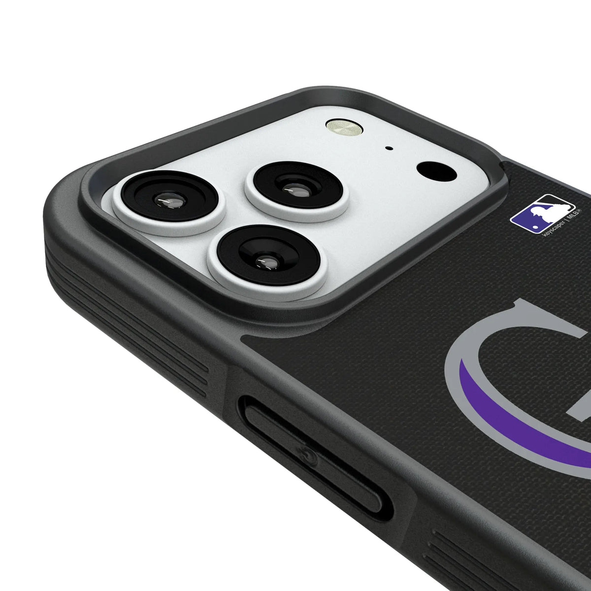 Colorado Rockies Personalized Stripe iPhone Bump Phone Case for Apple iPhone - Detail#Device_iPhone 18 Pro
