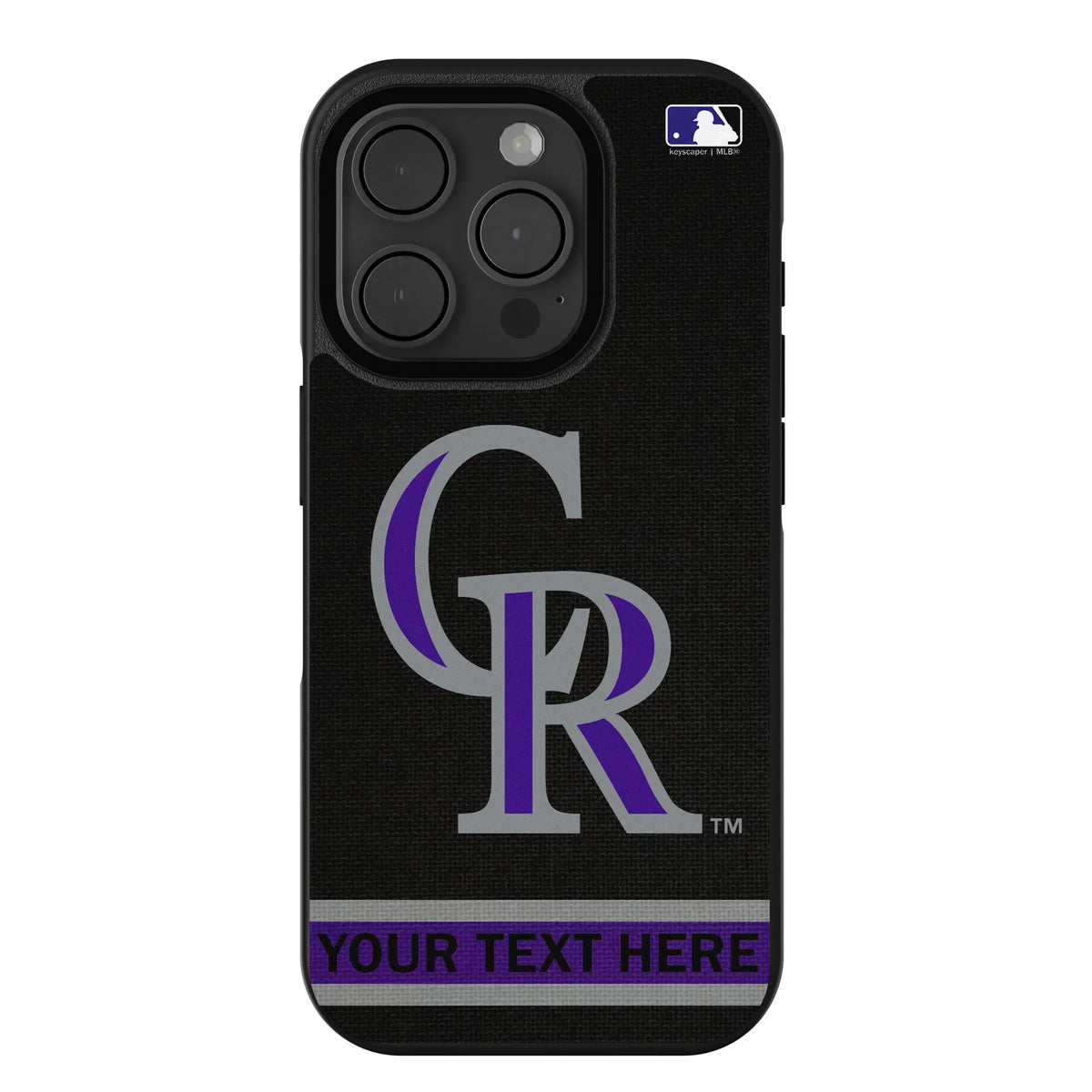 Colorado Rockies Personalized Stripe iPhone Bump Phone Case for Apple iPhone