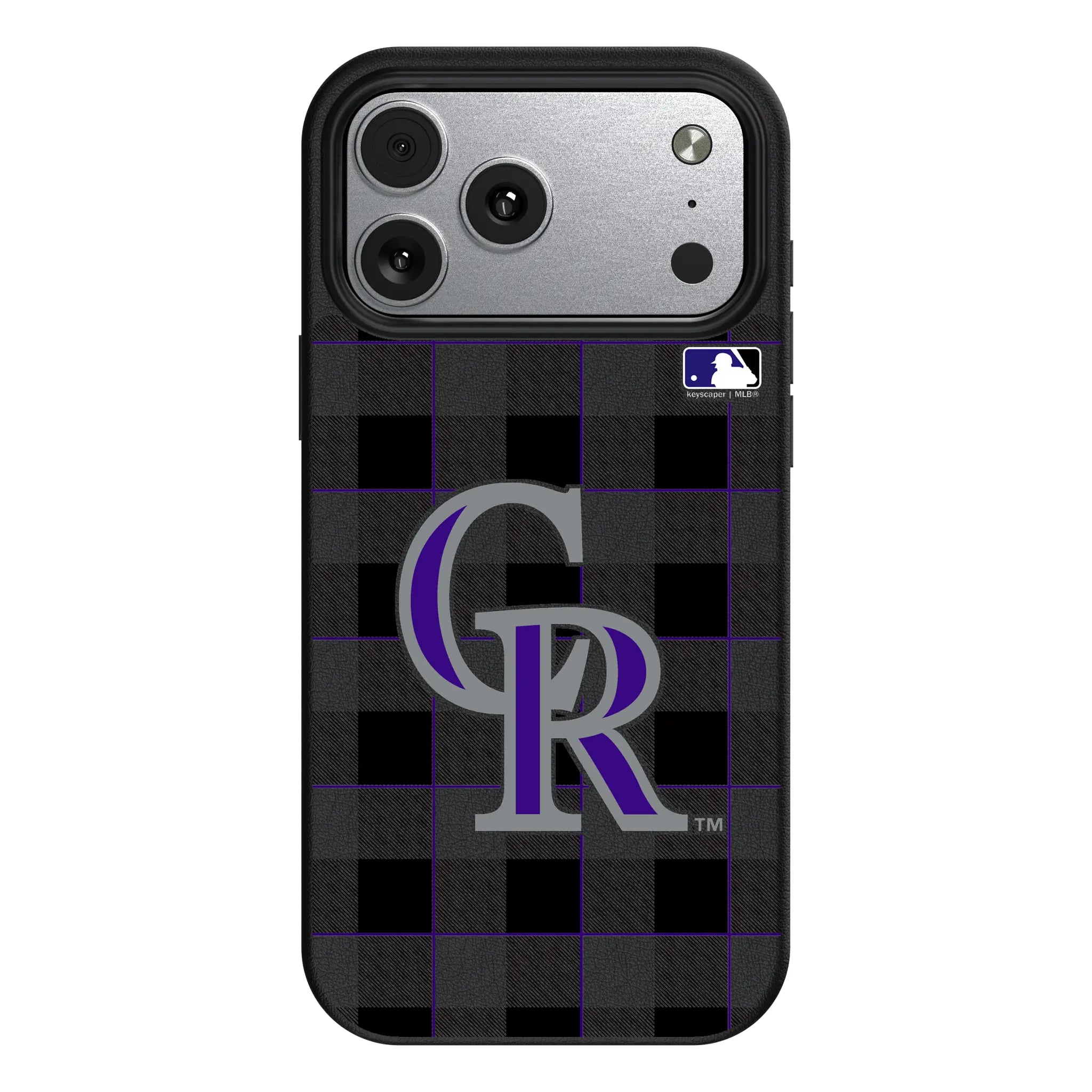 Colorado Rockies Plaid iPhone MagSafe Compatible Phone Case for Apple iPhone#Device_iPhone 17 Pro Max