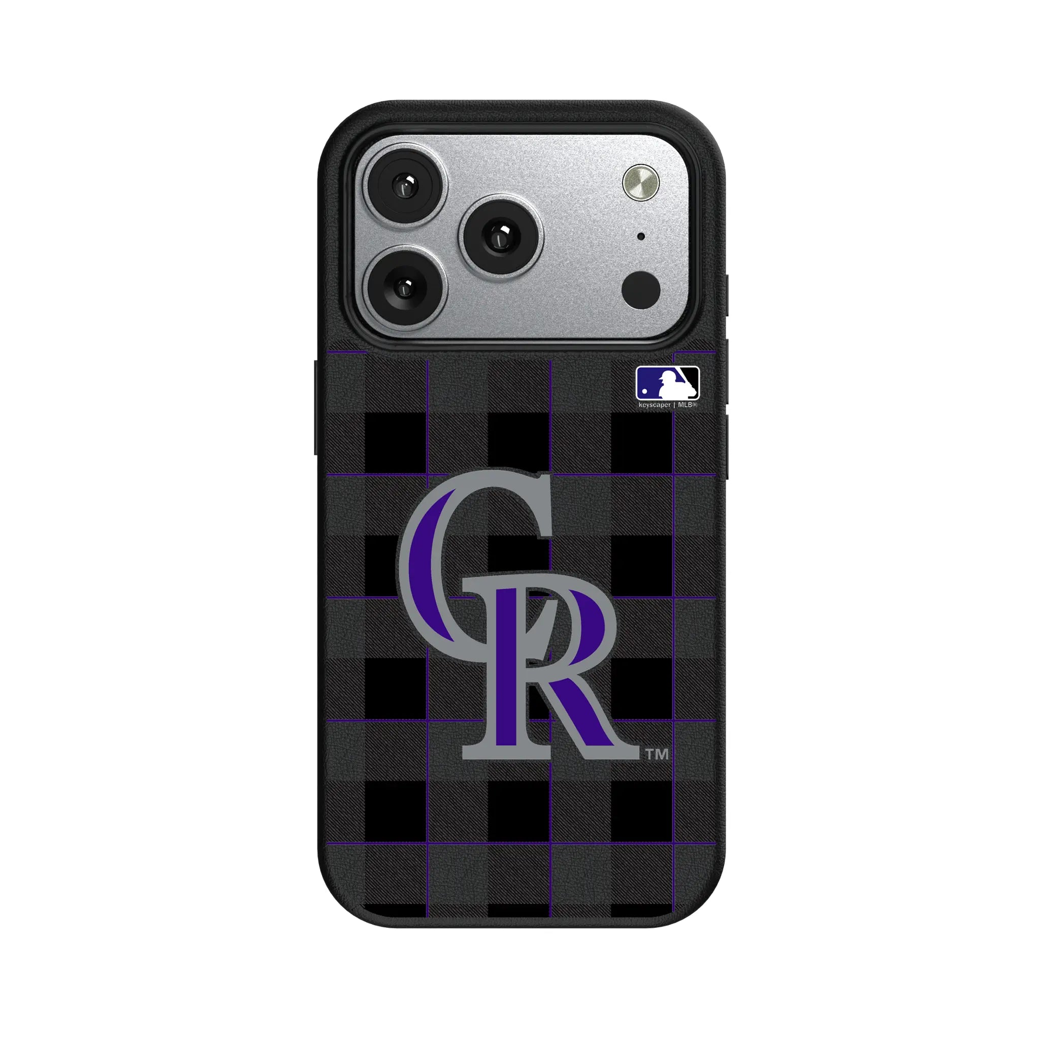 Colorado Rockies Plaid iPhone MagSafe Compatible Phone Case for Apple iPhone#Device_iPhone 17 Pro