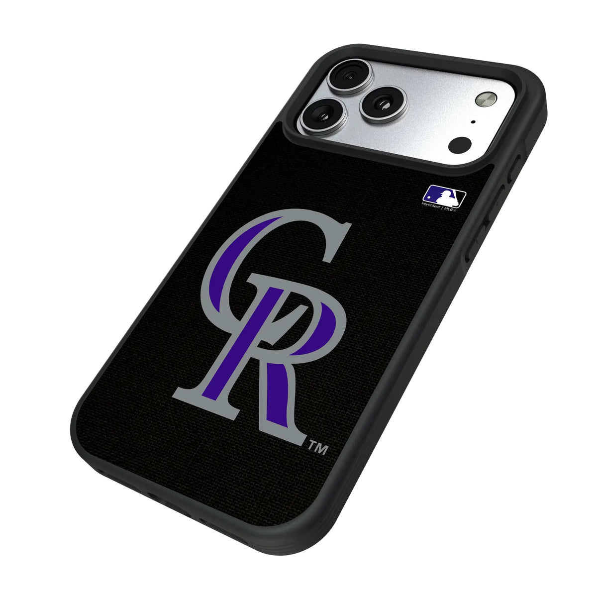 Colorado Rockies Solid iPhone Bump Phone Case for Apple iPhone - Isometric View#Device_iPhone 17 Pro Max