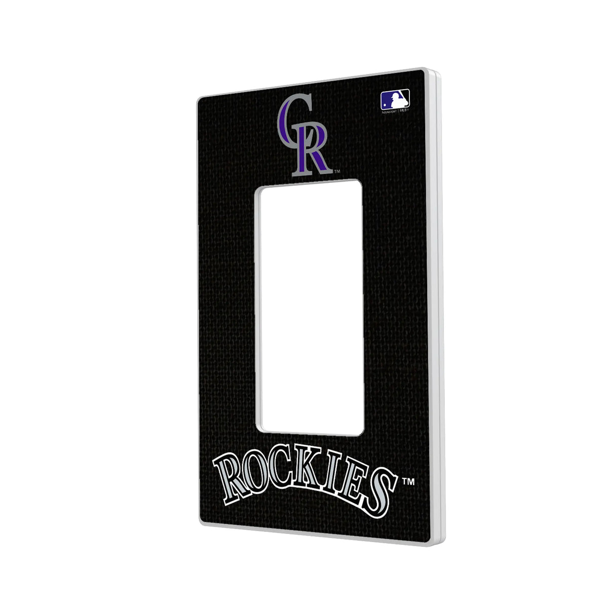 Colorado Rockies Solid Hidden-Screw Light Switch Plate#Style_Single Rocker