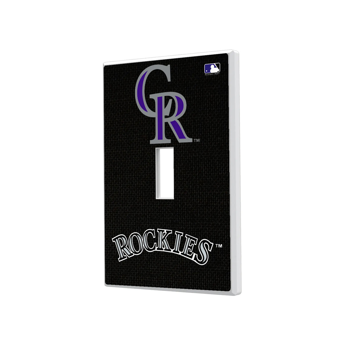 Colorado Rockies Solid Hidden-Screw Light Switch Plate#Style_Single Toggle