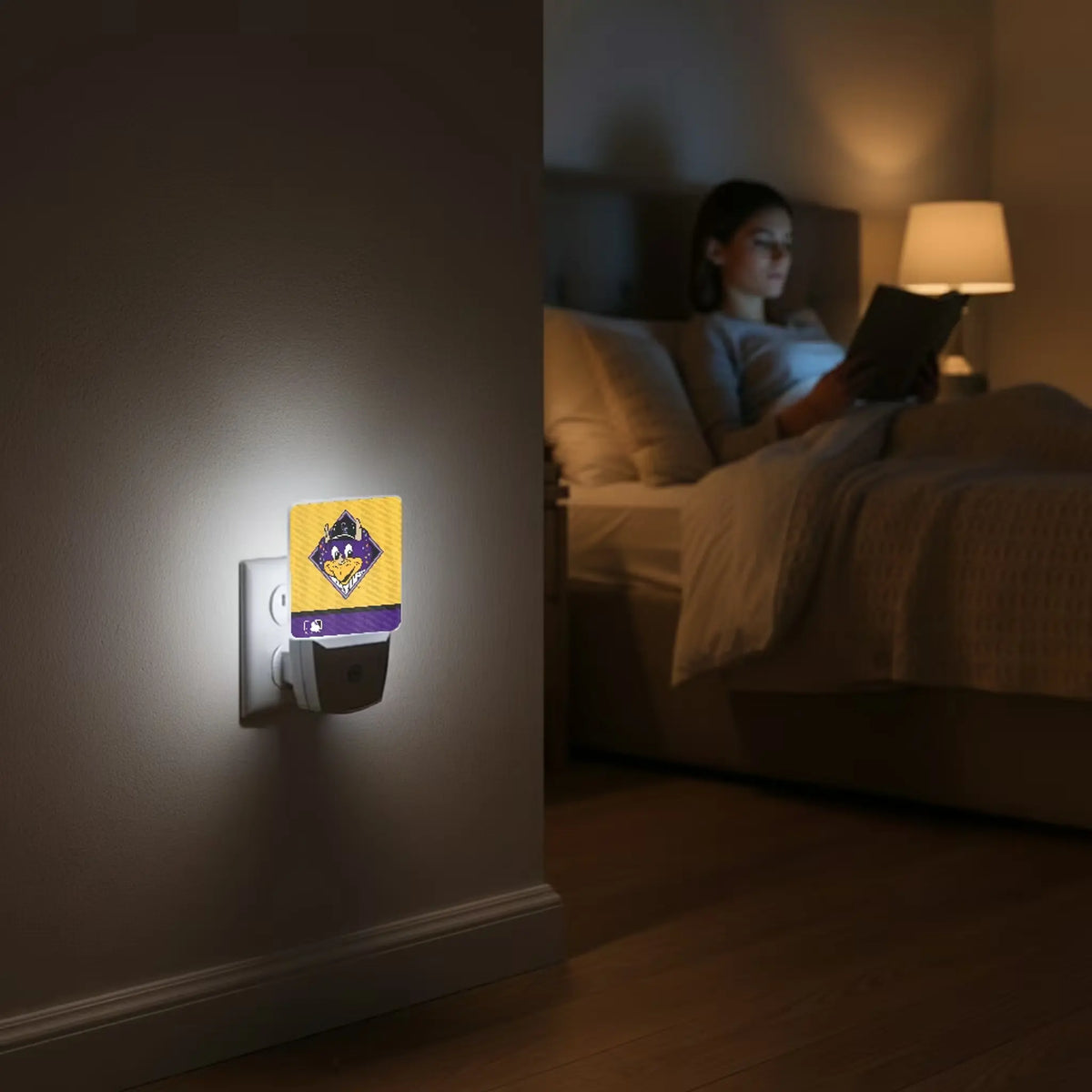 Colorado Rockies Stripe Night Light 2-Pack - Lifestyle