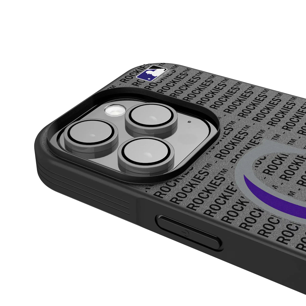 Colorado Rockies Text Backdrop iPhone Bump Phone Case for Apple iPhone - Detail