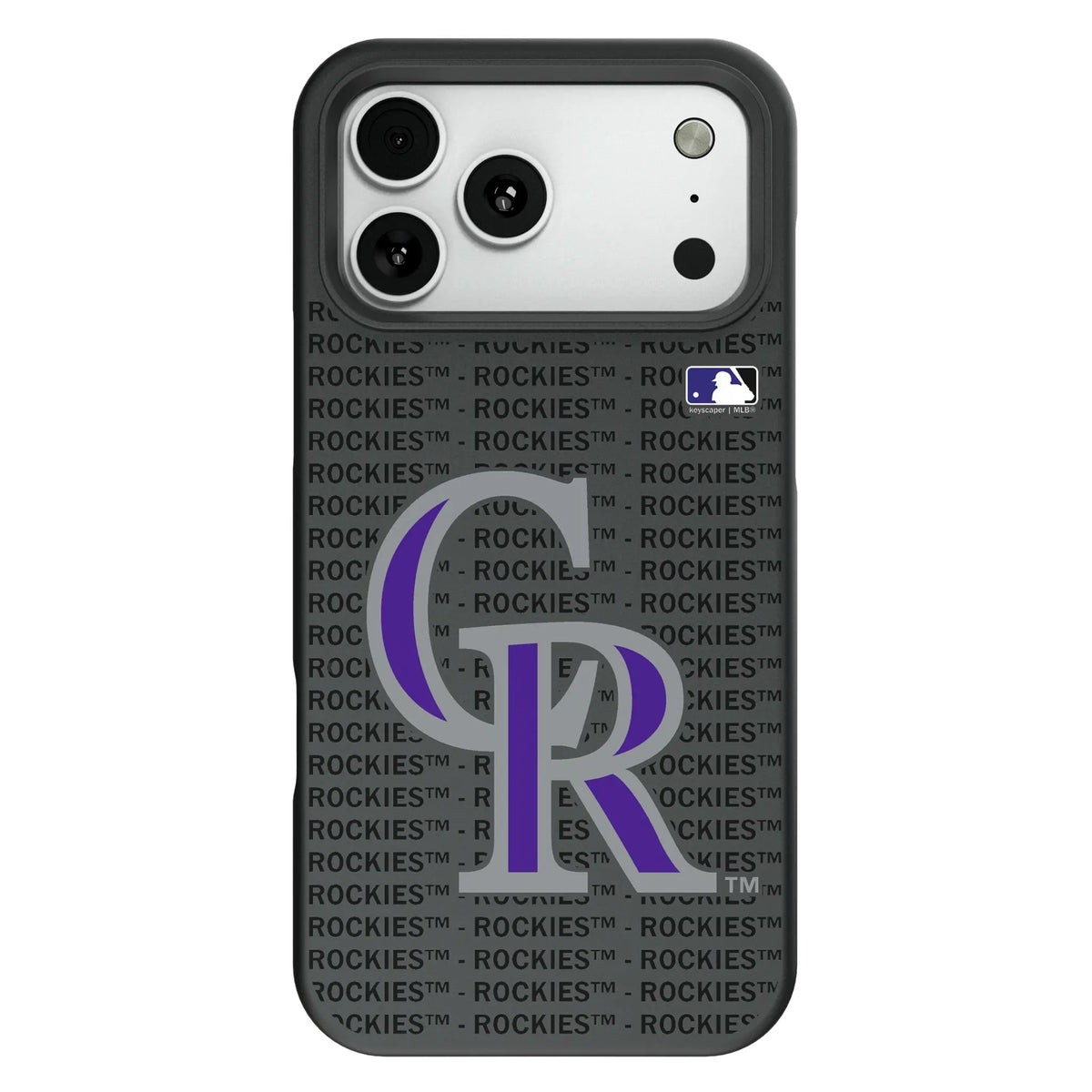 Colorado Rockies Text Backdrop Bump Phone Case for Apple iPhone