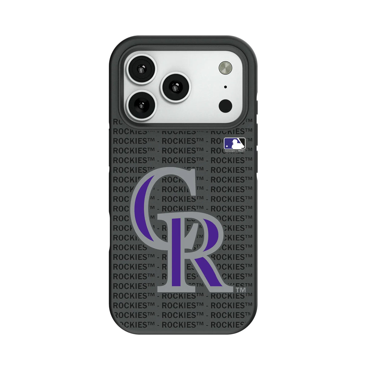 Colorado Rockies Text Backdrop Bump Phone Case for Apple iPhone