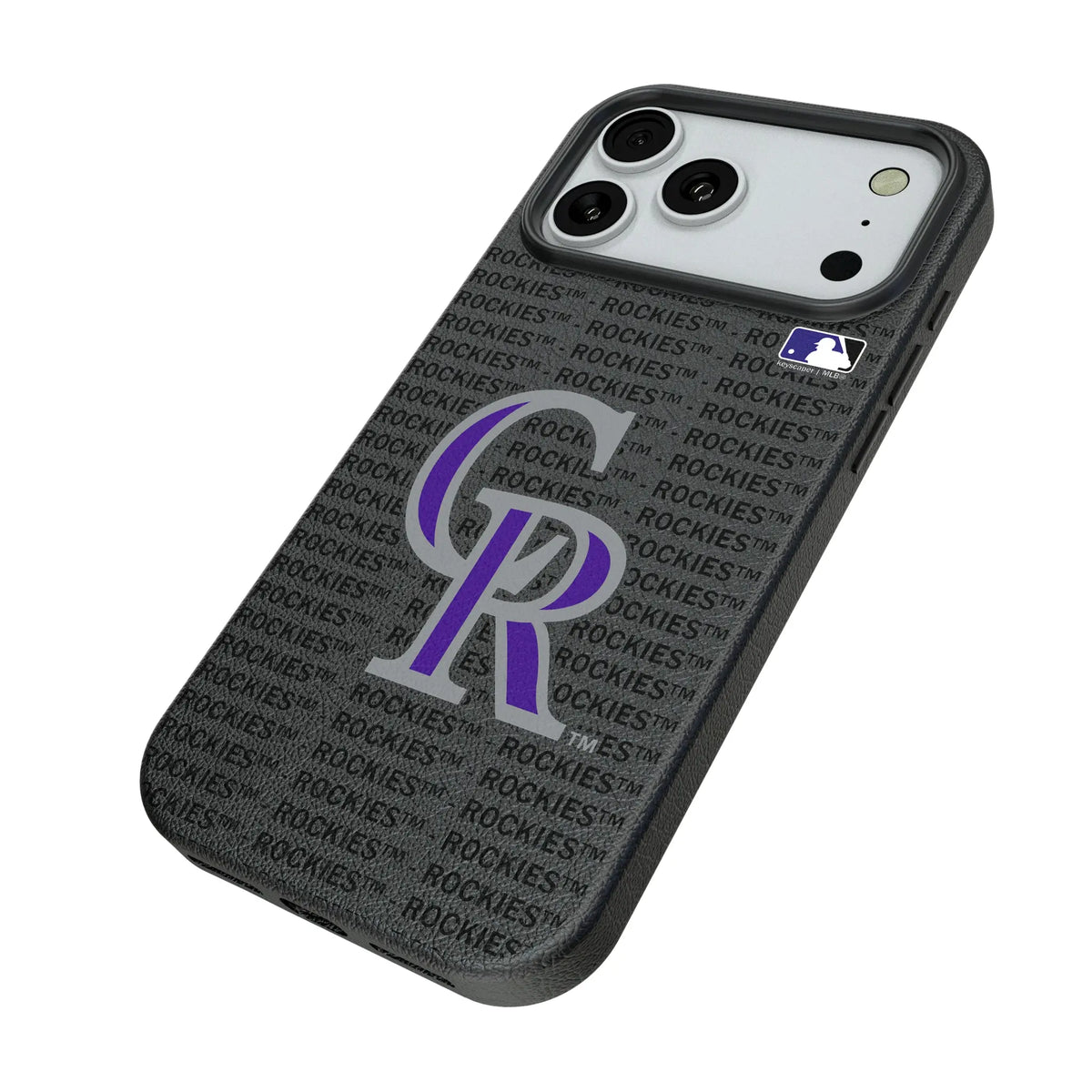 Colorado Rockies Text Backdrop iPhone MagSafe Compatible Phone Case for Apple iPhone - Isometric View#Device_iPhone 18 Pro Max
