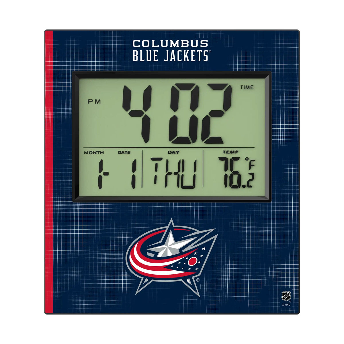 Columbus Blue Jackets Hatch Wall Clock