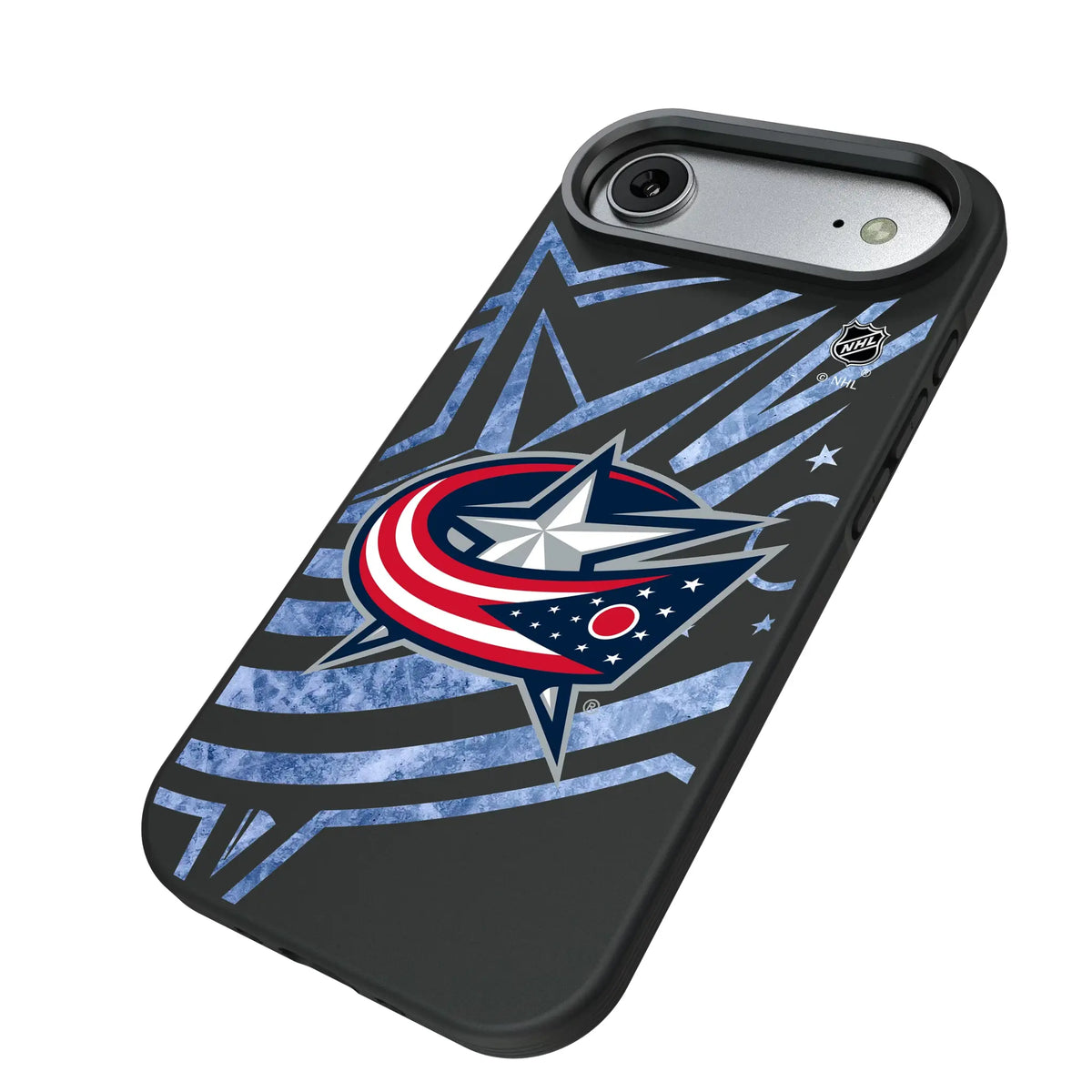 Columbus Blue Jackets Ice Tilt iPhone Bump Phone Case for Apple iPhone - Isometric View#Device_iPhone Air