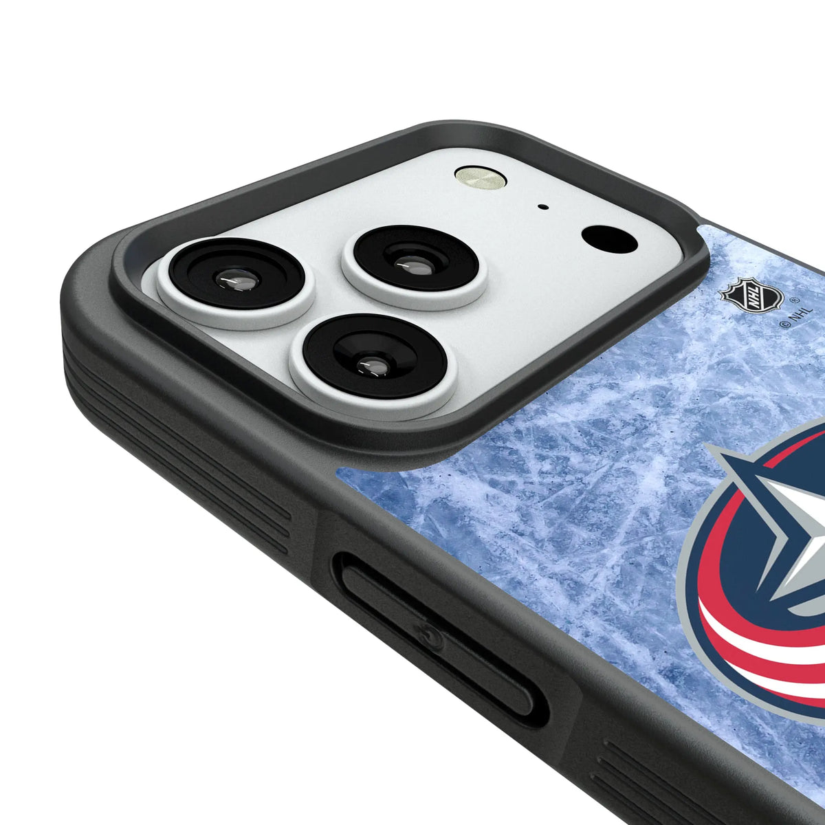 Columbus Blue Jackets Ice Wordmark iPhone Bump Phone Case for Apple iPhone - Detail#Device_iPhone 18 Pro