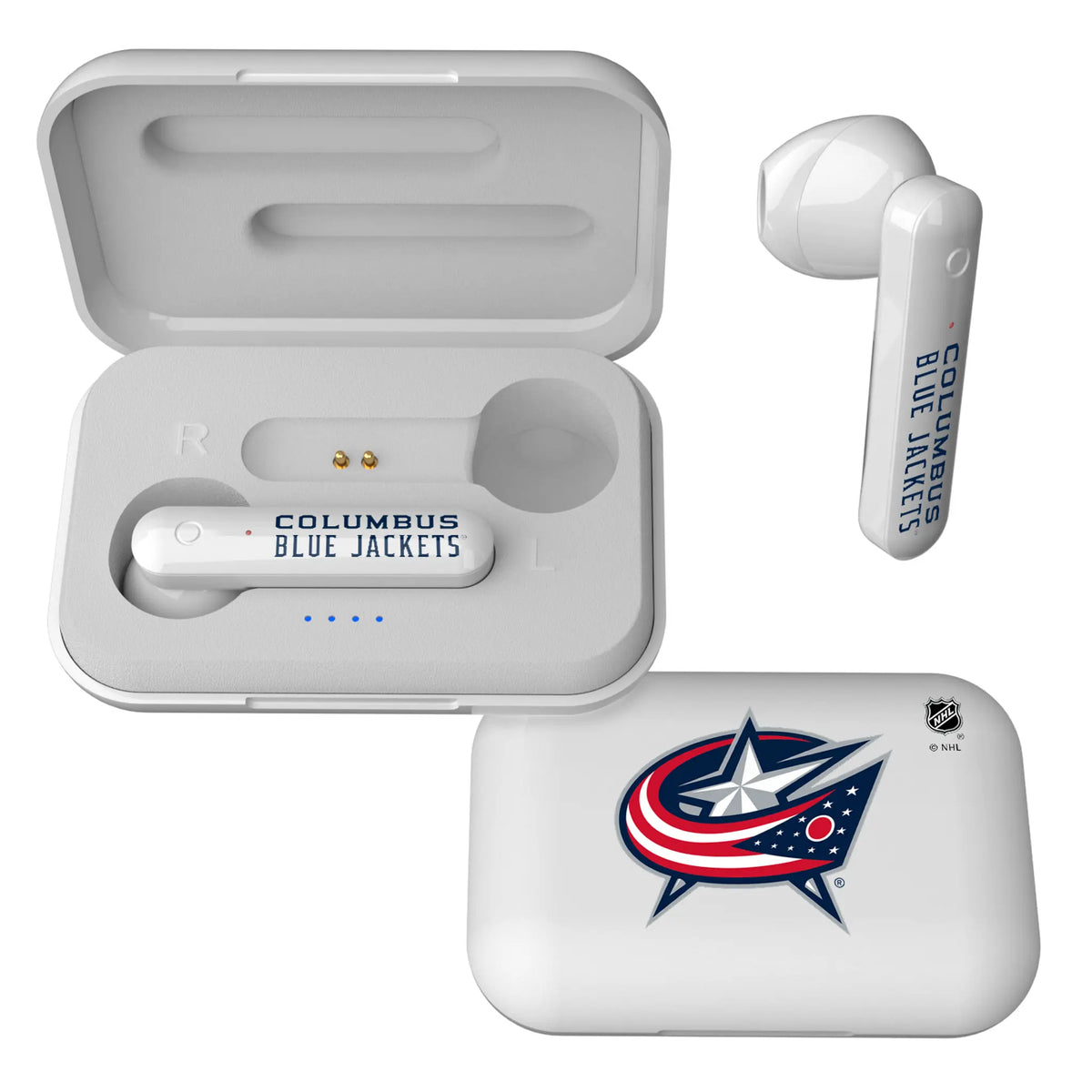 Columbus Blue Jackets Insignia Wireless TWS Earbuds