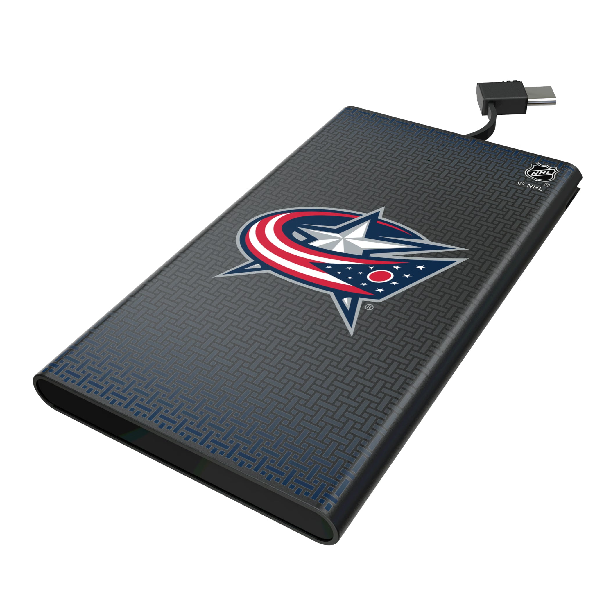 Columbus Blue Jackets Linen 5000mAh Flat Powerbank