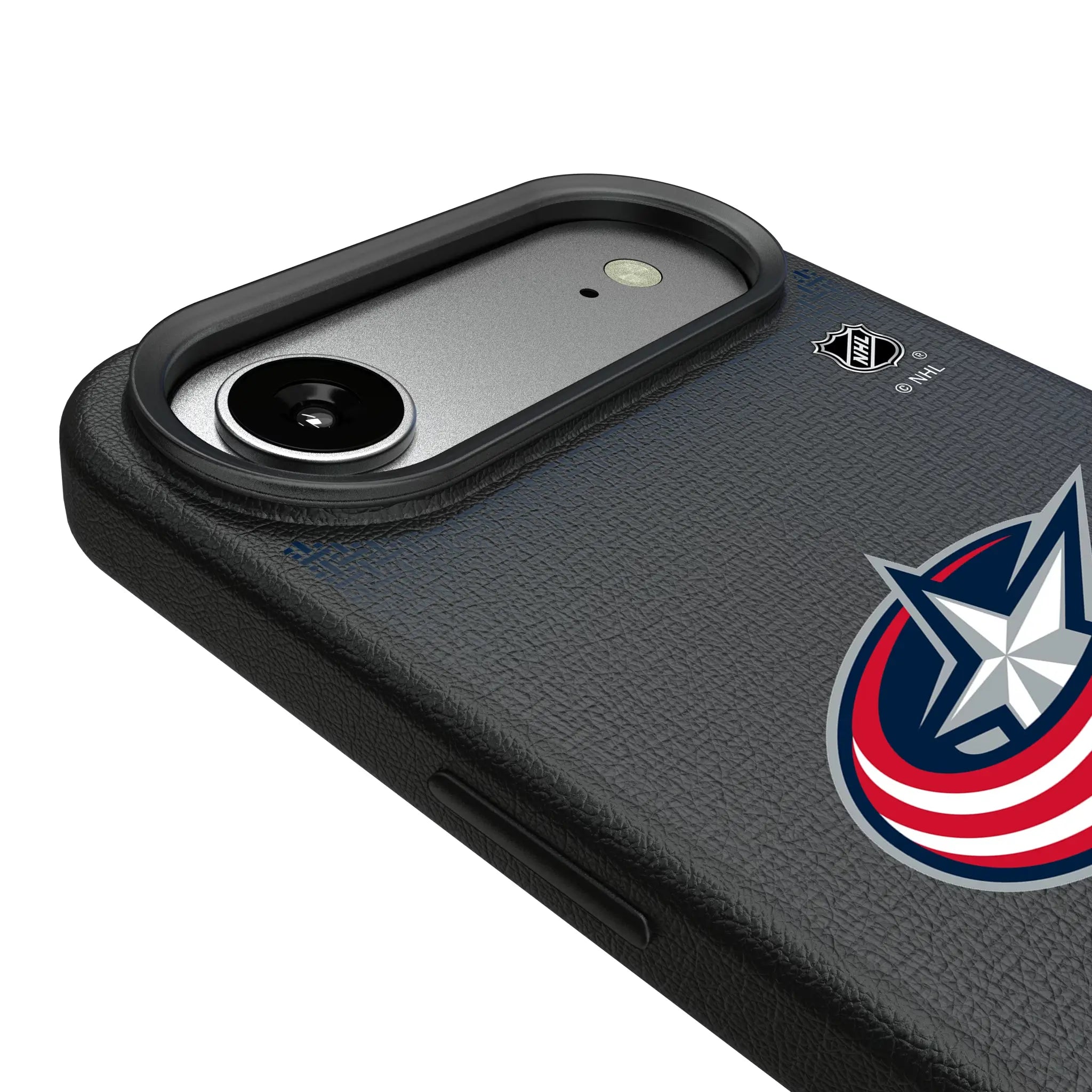 Columbus Blue Jackets Linen iPhone MagSafe Compatible Phone Case for Apple iPhone - Detail#Device_iPhone Air
