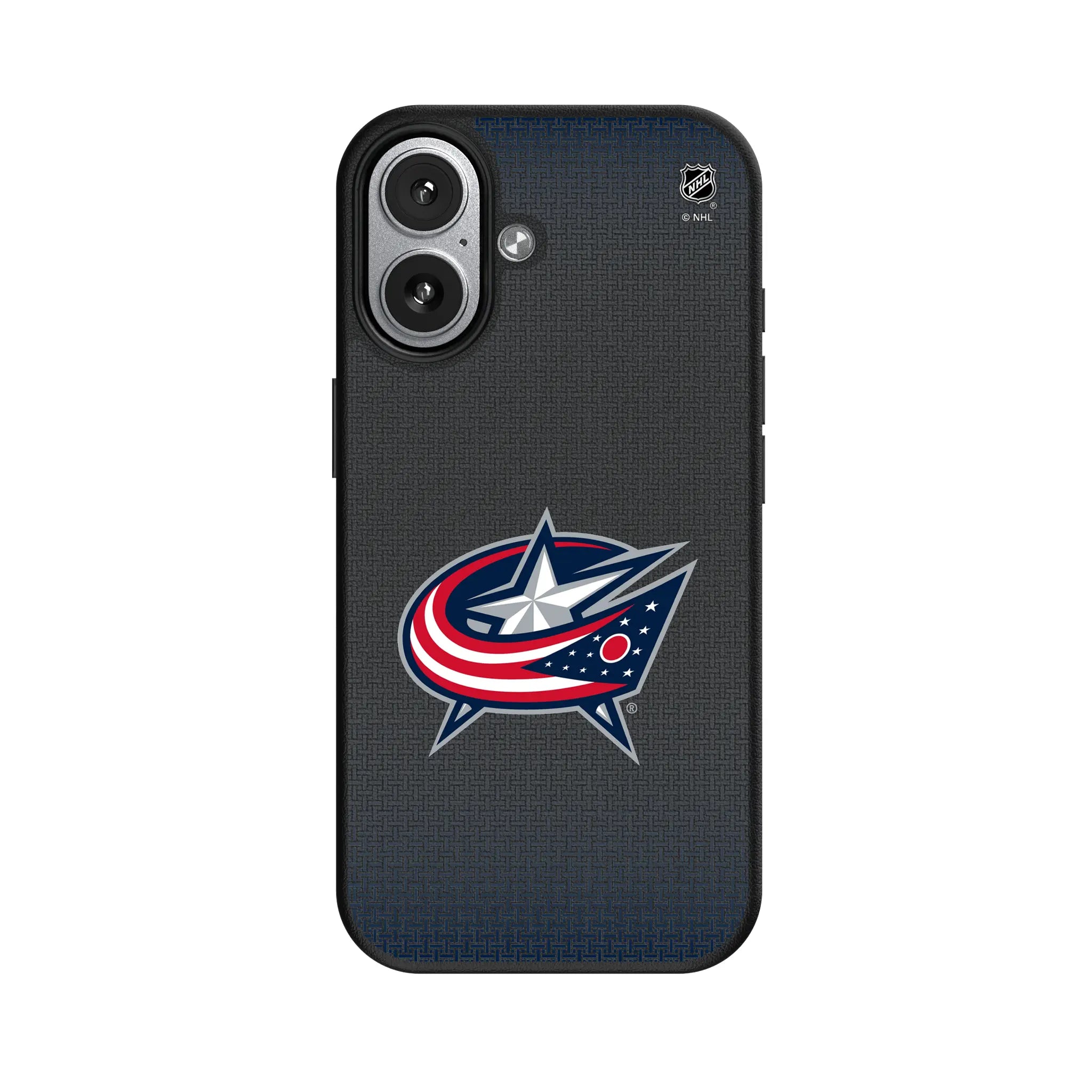 Columbus Blue Jackets Linen iPhone MagSafe Compatible Phone Case for Apple iPhone#Device_iPhone 17
