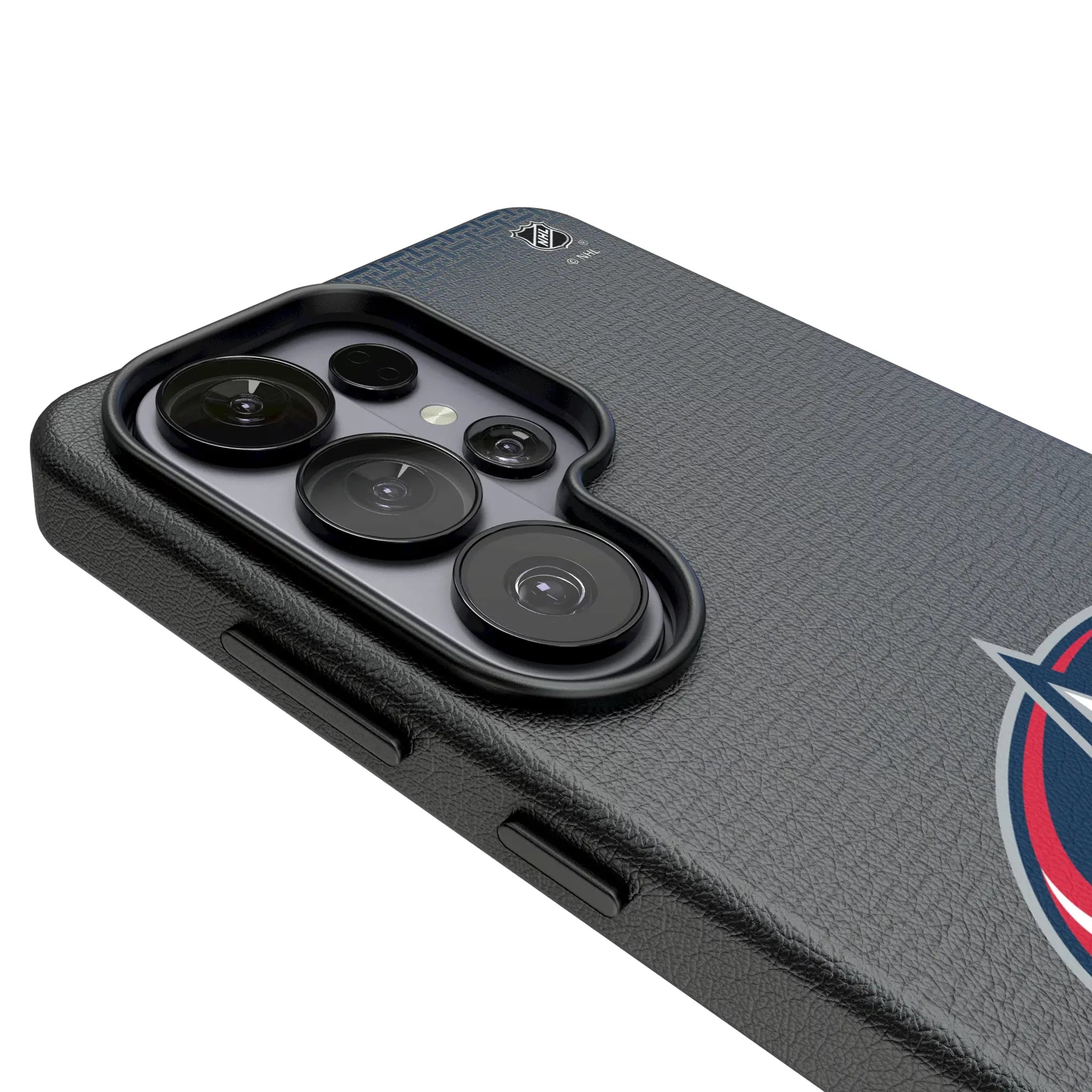 Columbus Blue Jackets Linen Galaxy MagSafe Compatible Phone Case for Samsung Galaxy - Detail#Device_Galaxy S26 Ultra