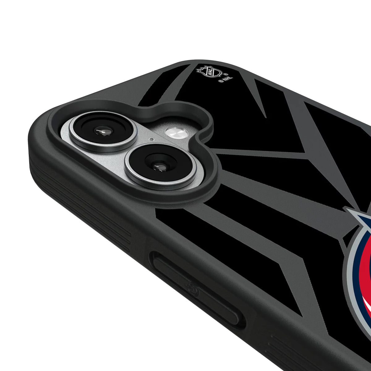 Columbus Blue Jackets Monocolor Tilt iPhone Bump Phone Case for Apple iPhone - Detail#Device_iPhone 17