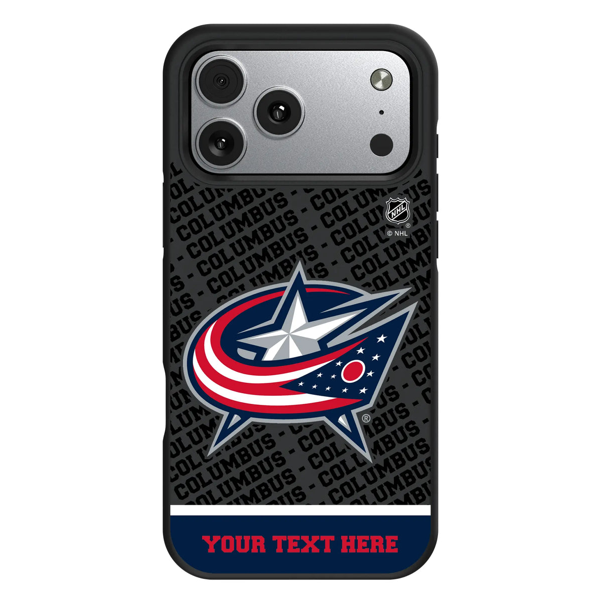 Columbus Blue Jackets Personalized EndZone Plus iPhone Bump Phone Case for Apple iPhone#Device_iPhone 17 Pro Max