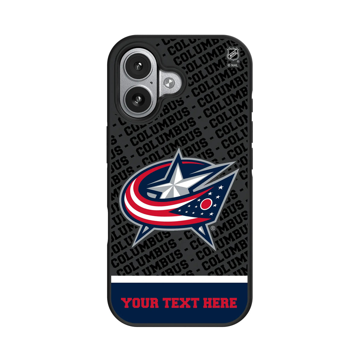 Columbus Blue Jackets Personalized EndZone Plus iPhone Bump Phone Case for Apple iPhone#Device_iPhone 17