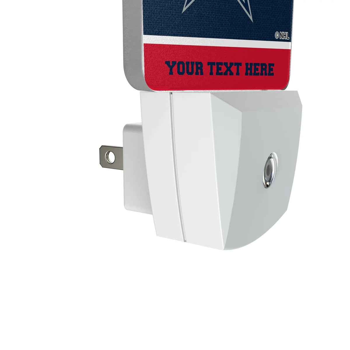 Columbus Blue Jackets Personalized Endzone Solid Night Light 2-Pack - Detail