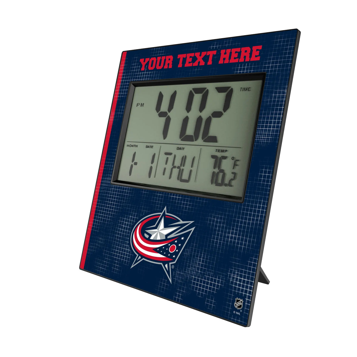 Columbus Blue Jackets Personalized Hatch Wall Clock