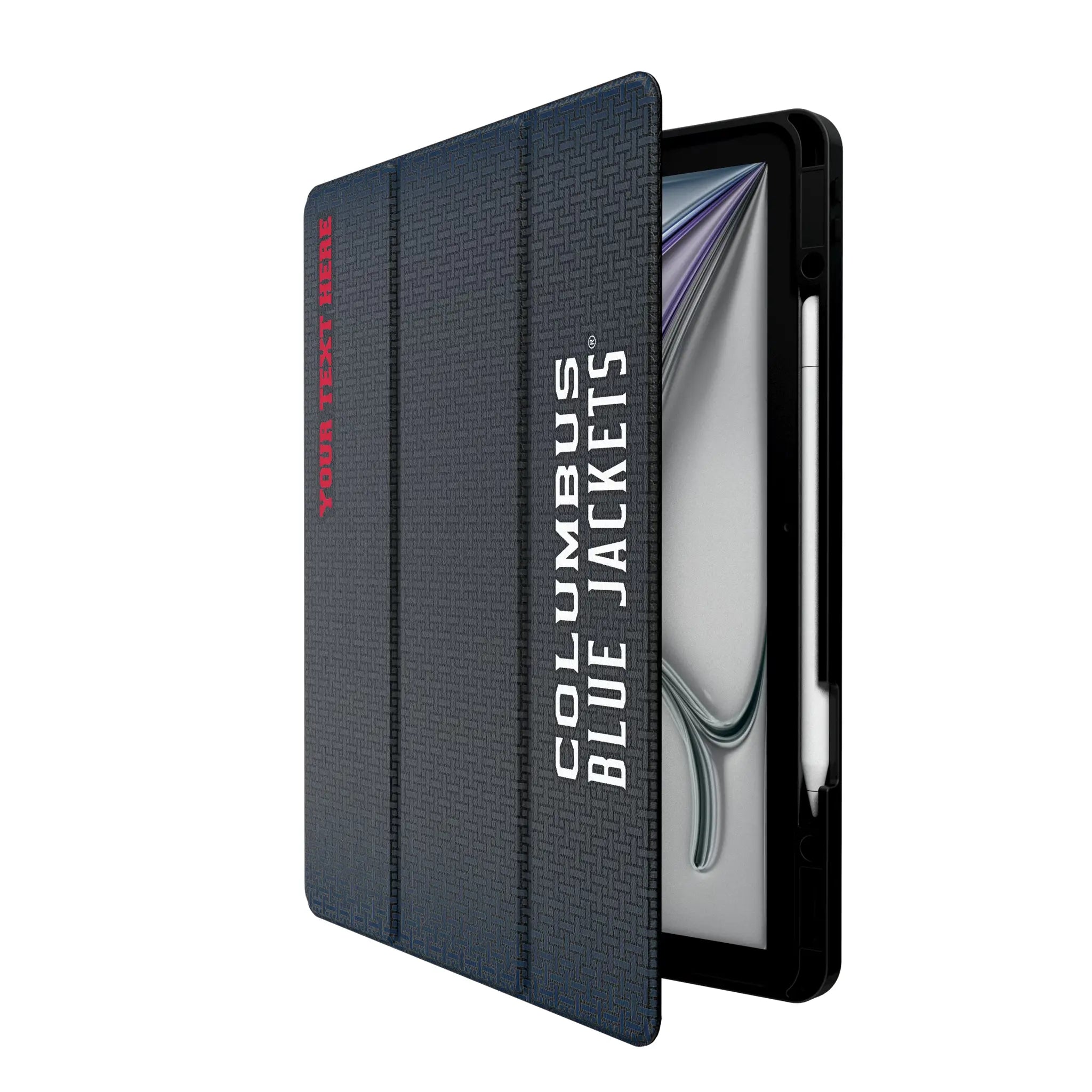 Columbus Blue Jackets Personalized Linen iPad Tablet Case for Apple iPad