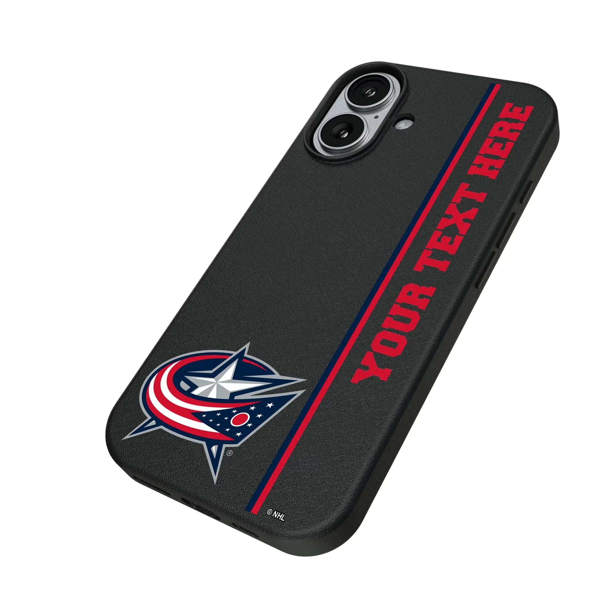 Columbus Blue Jackets Personalized Sidebard iPhone MagSafe Compatible Phone Case for Apple iPhone - Isometric View#Device_iPhone 17
