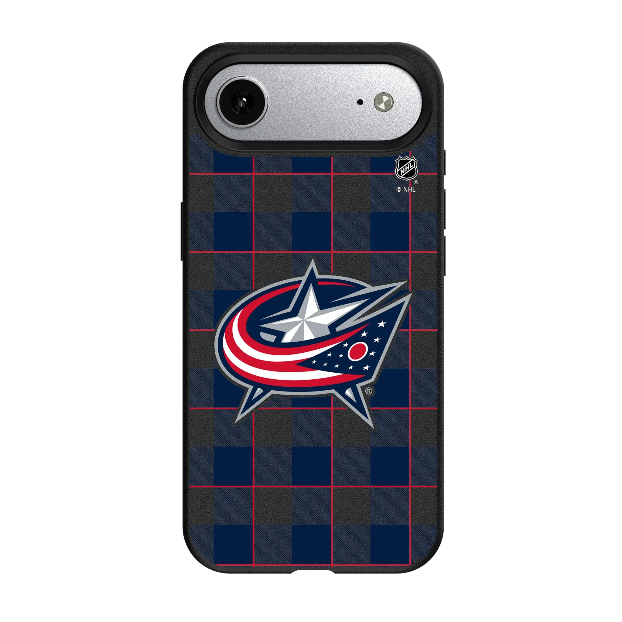 Columbus Blue Jackets Plaid iPhone MagSafe Compatible Phone Case for Apple iPhone#Device_iPhone Air