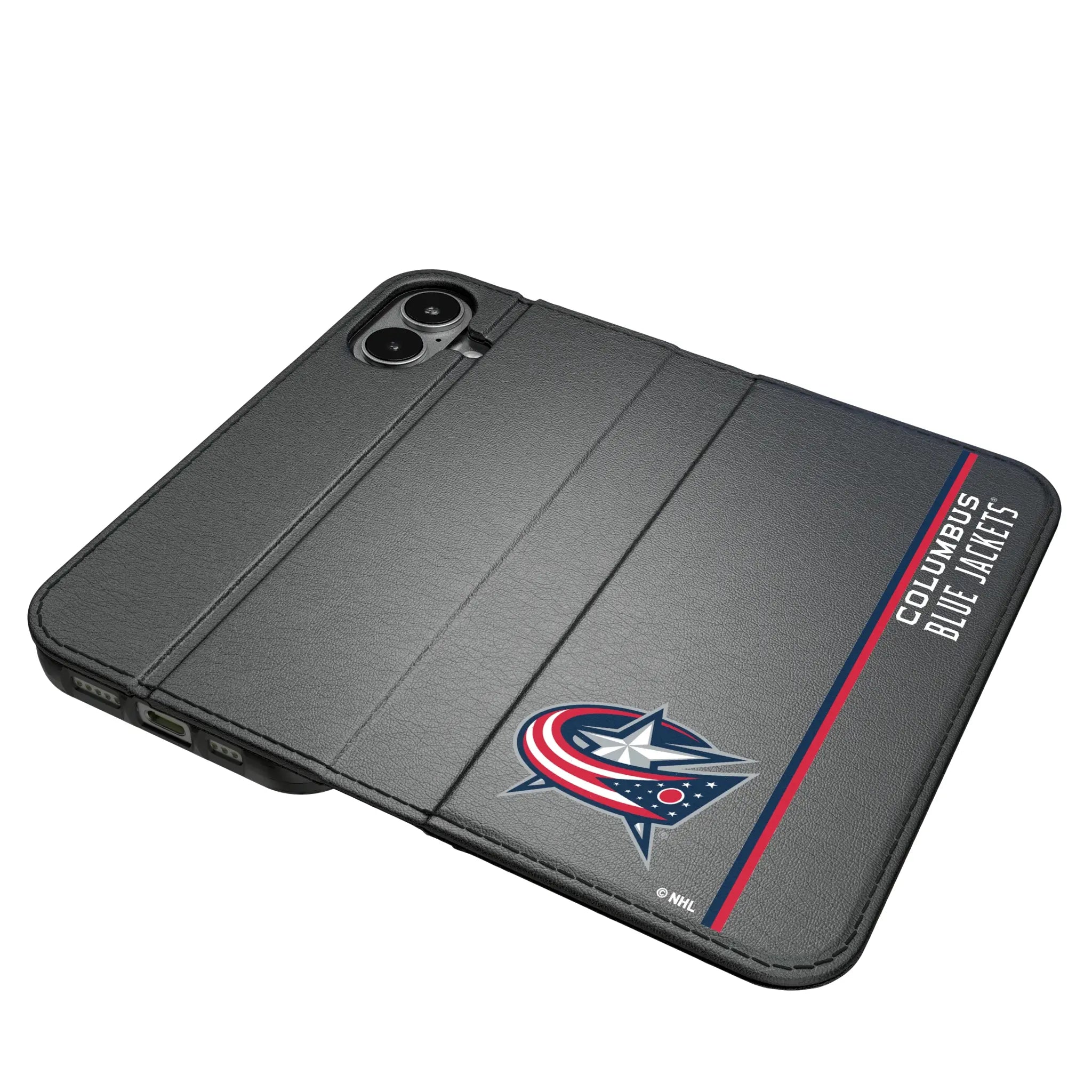 Columbus Blue Jackets Sidebar iPhone Folio Phone Case for Apple iPhone#Device_iPhone 17