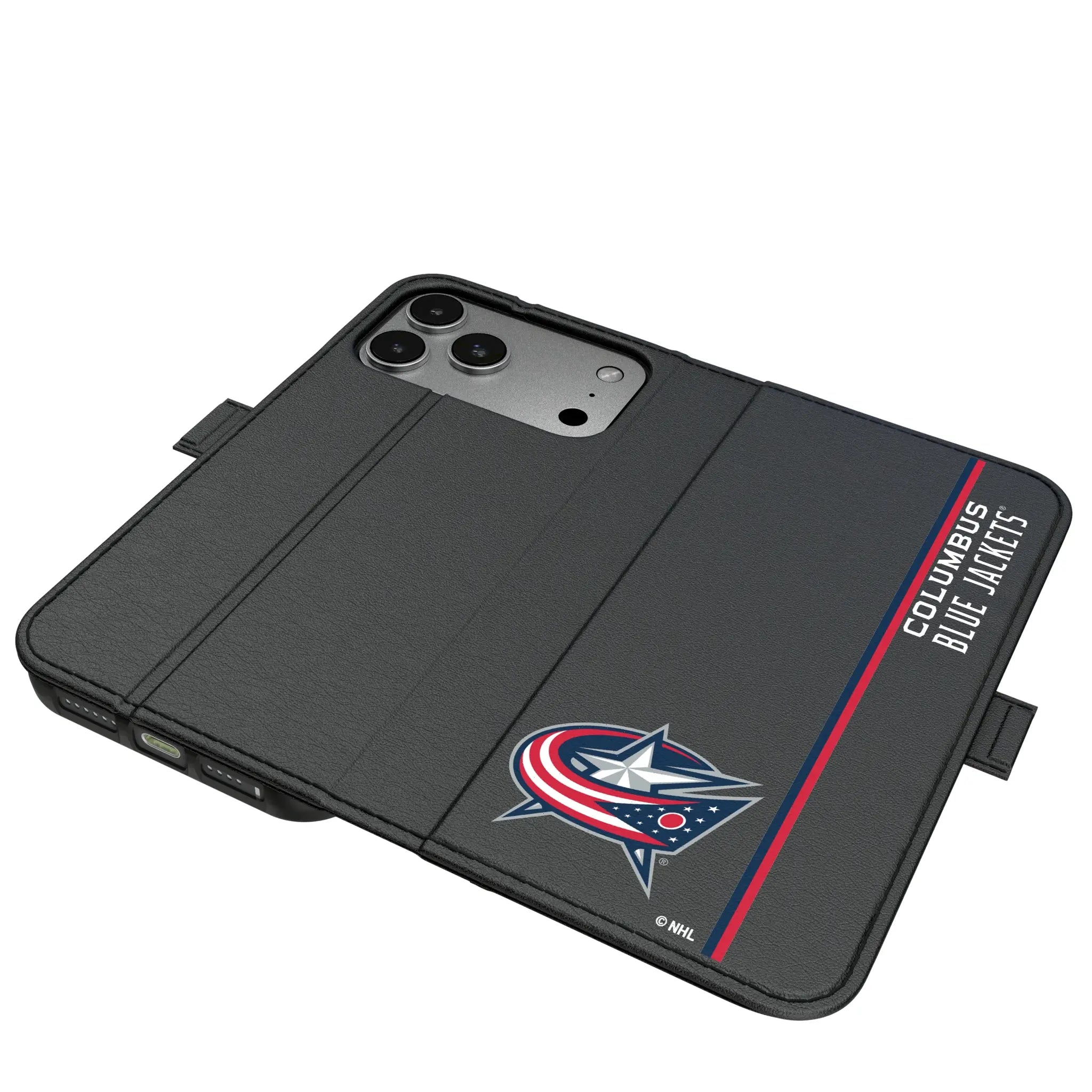 Columbus Blue Jackets Sidebar iPhone Folio Phone Case for Apple iPhone#Device_iPhone 17 Pro Max
