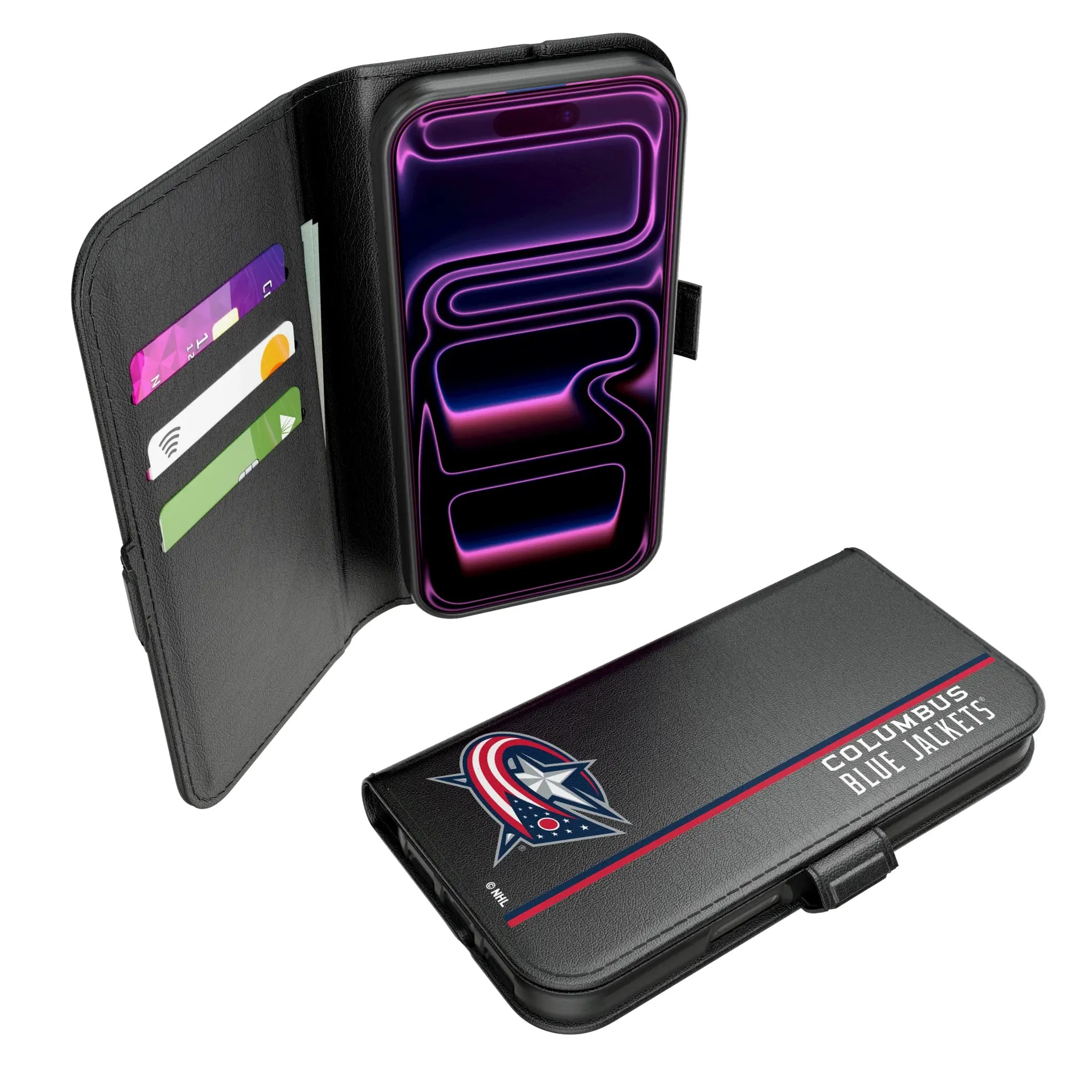 Columbus Blue Jackets Sidebar iPhone Folio Phone Case for Apple iPhone#Device_iPhone 17 Pro
