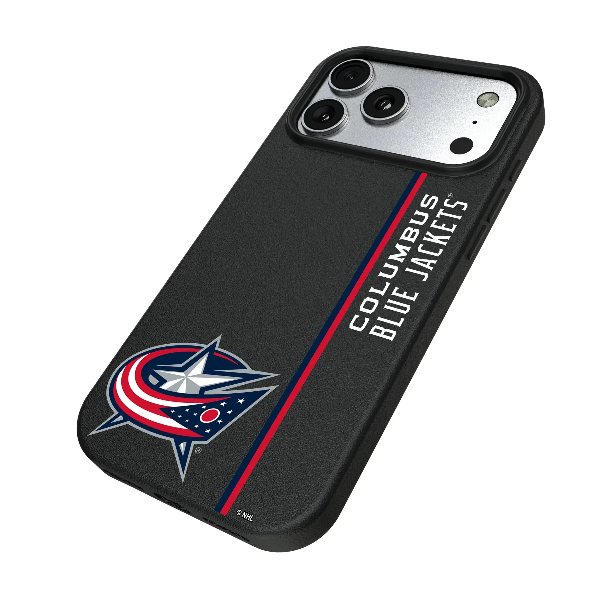 Columbus Blue Jackets Sidebar iPhone MagSafe Compatible Phone Case for Apple iPhone - Isometric View#Device_iPhone 17 Pro Max