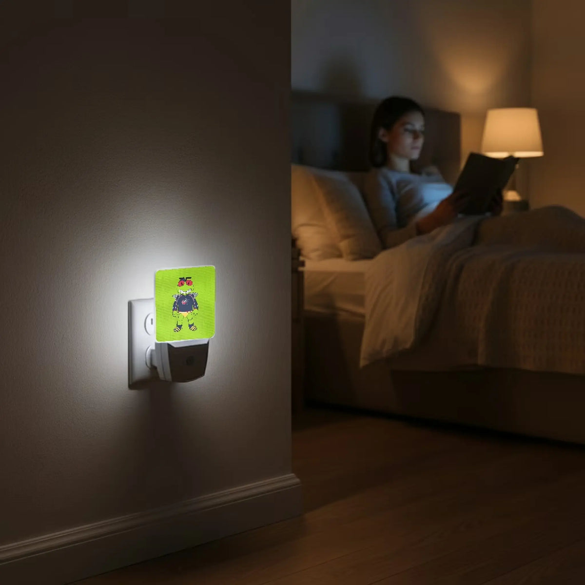 Columbus Blue Jackets Solid Night Light 2-Pack - Lifestyle