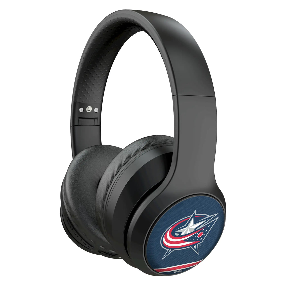 Columbus Blue Jackets Stripe Wireless Over-Ear Headphones With Case