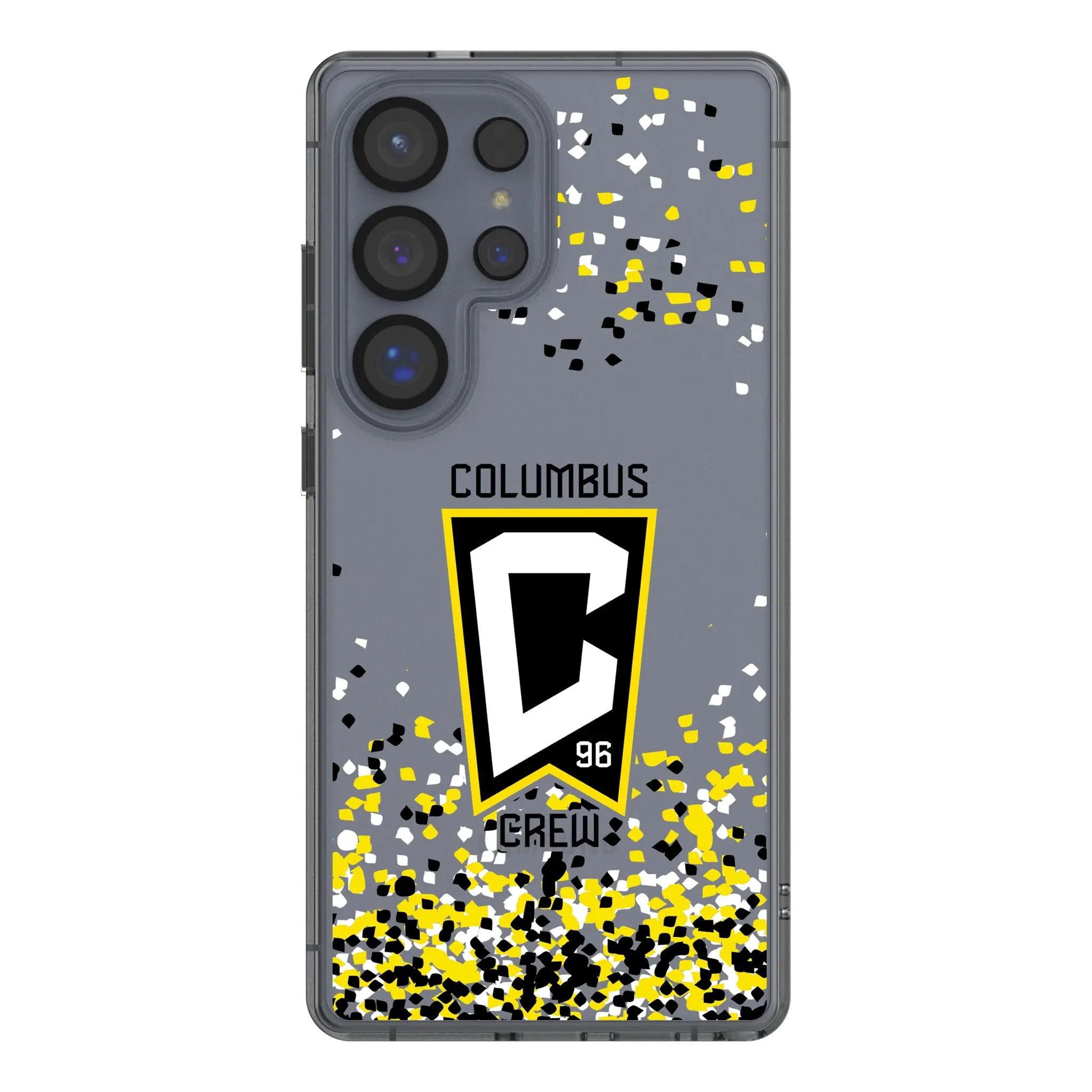 Columbus Crew Confetti Galaxy Clear Phone Case for Samsung Galaxy#Device_Galaxy S25 Ultra